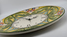 Orologio da Parete Ceramica Caltagirone Rotondo dipinto a mano cm D.43 Decoro n.1 DD CERAMICHE SICILIANE
