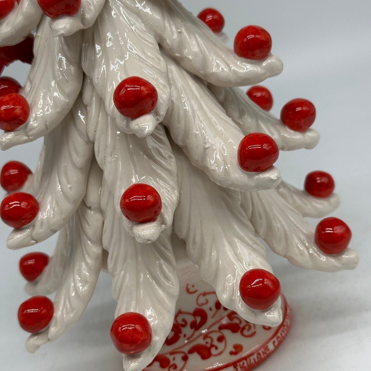 Albero di Natale cm h.25 interamente fatto a mano Ceramica Caltagirone - DD CERAMICHE SICILIANE