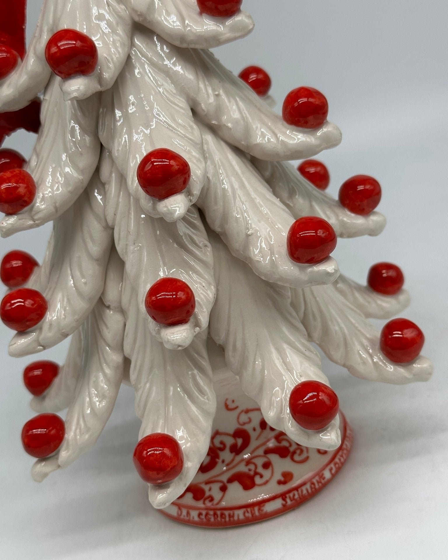Albero di Natale cm h.25 interamente fatto a mano Ceramica Caltagirone - DD CERAMICHE SICILIANE