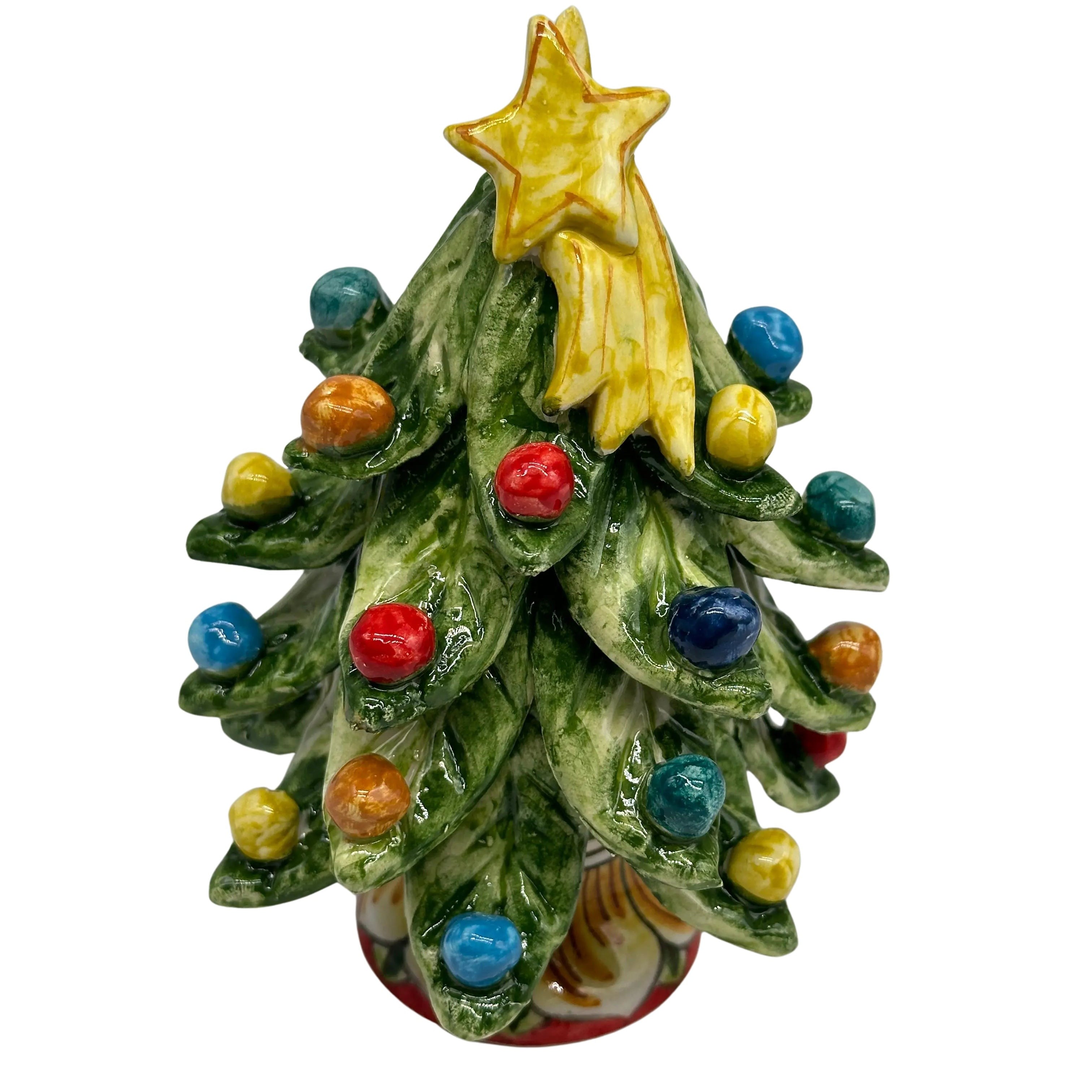 Albero di Natale Verde mod.2024 fatto a mano Ceramica Caltagirone DD CERAMICHE SICILIANE