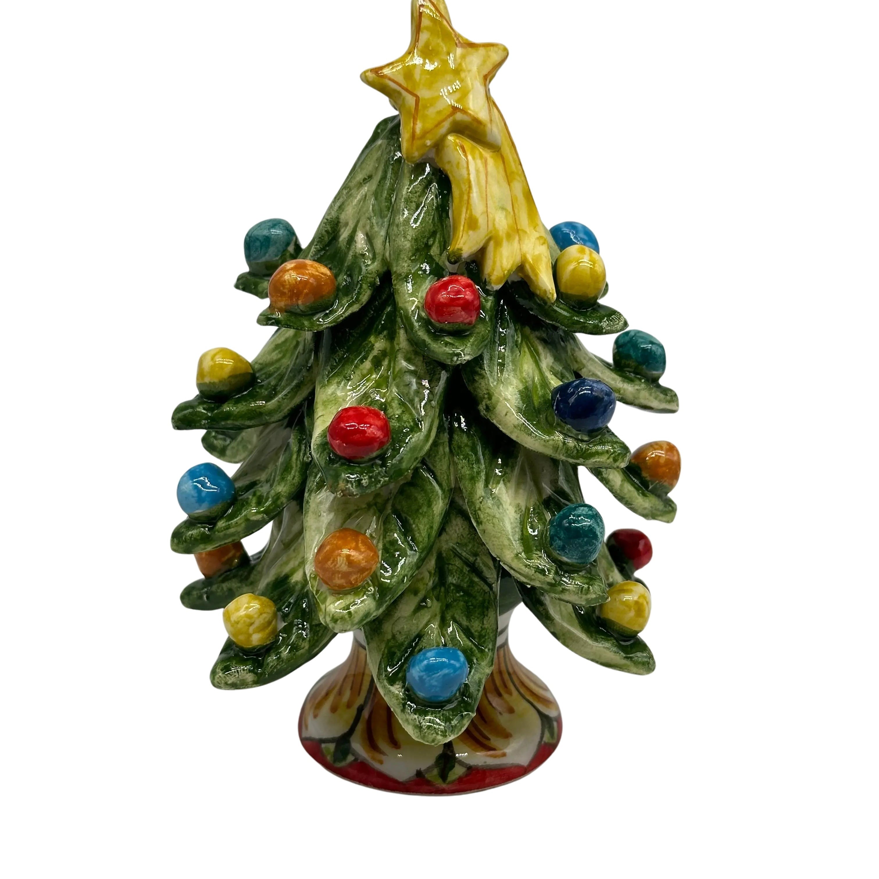 Albero di Natale mod.2024 fatto a mano Ceramica Caltagirone DD CERAMICHE SICILIANE