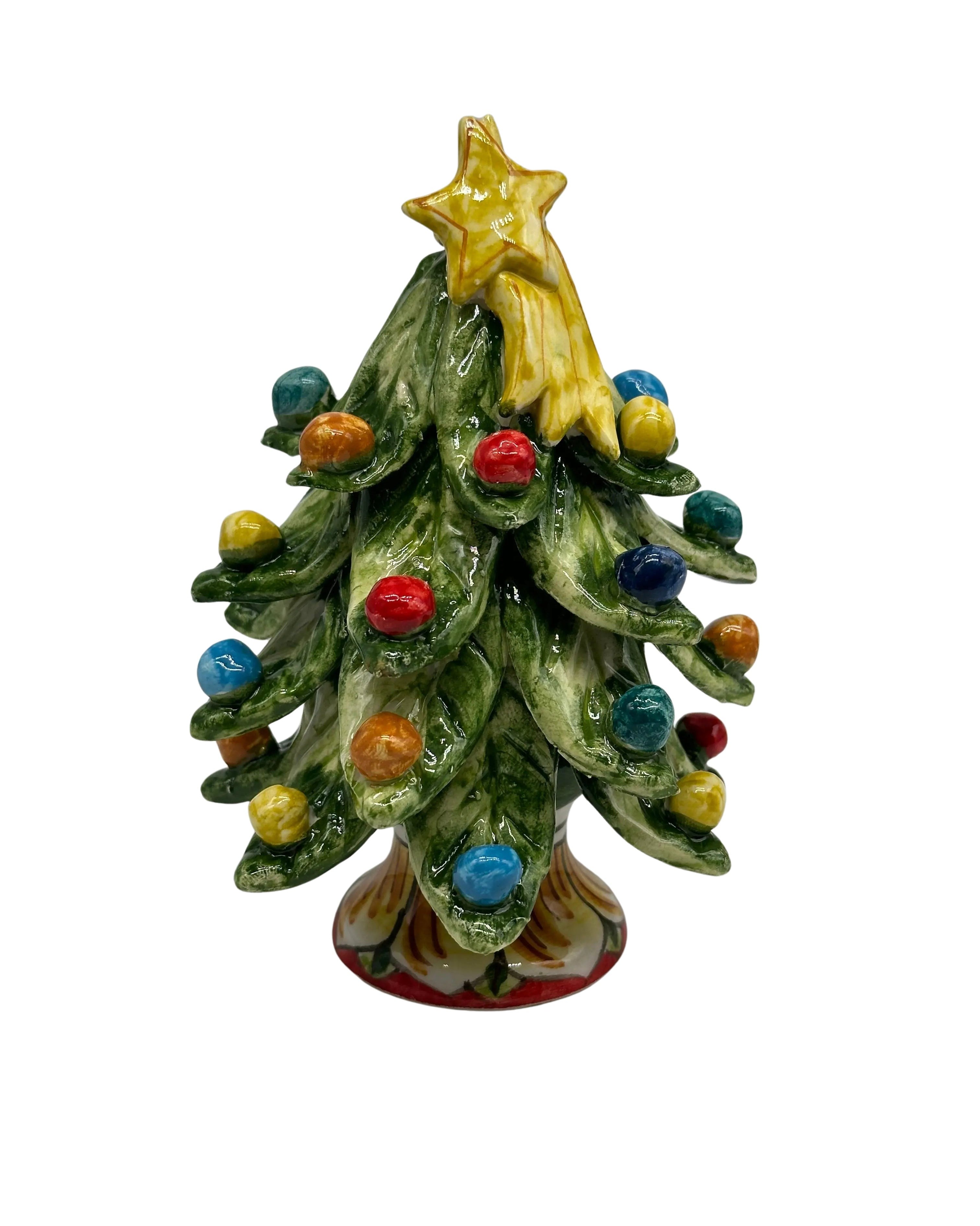 Albero di Natale mod.2024 fatto a mano Ceramica Caltagirone DD CERAMICHE SICILIANE