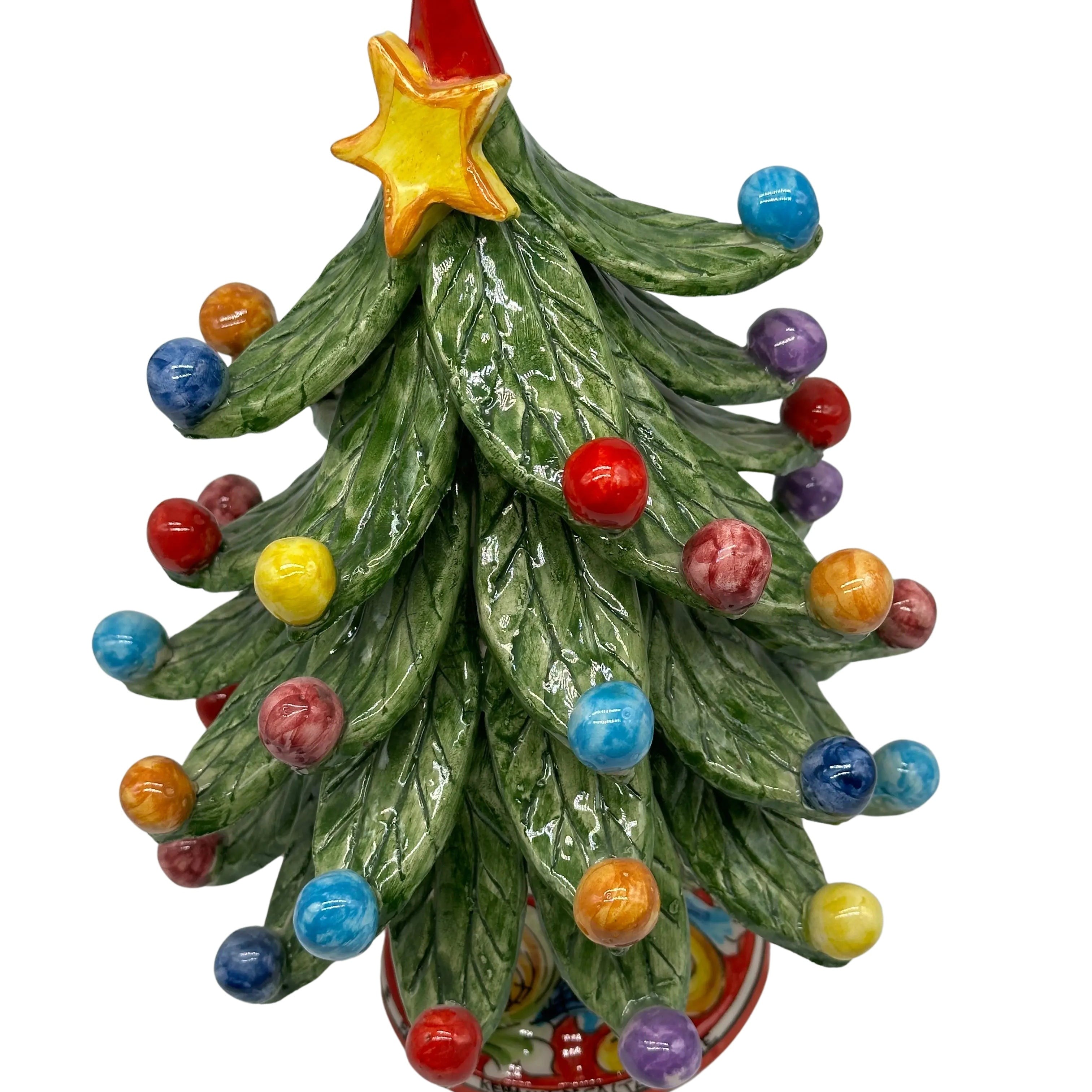 Albero di Natale Verde mod.2024 fatto a mano Ceramica Caltagirone DD CERAMICHE SICILIANE