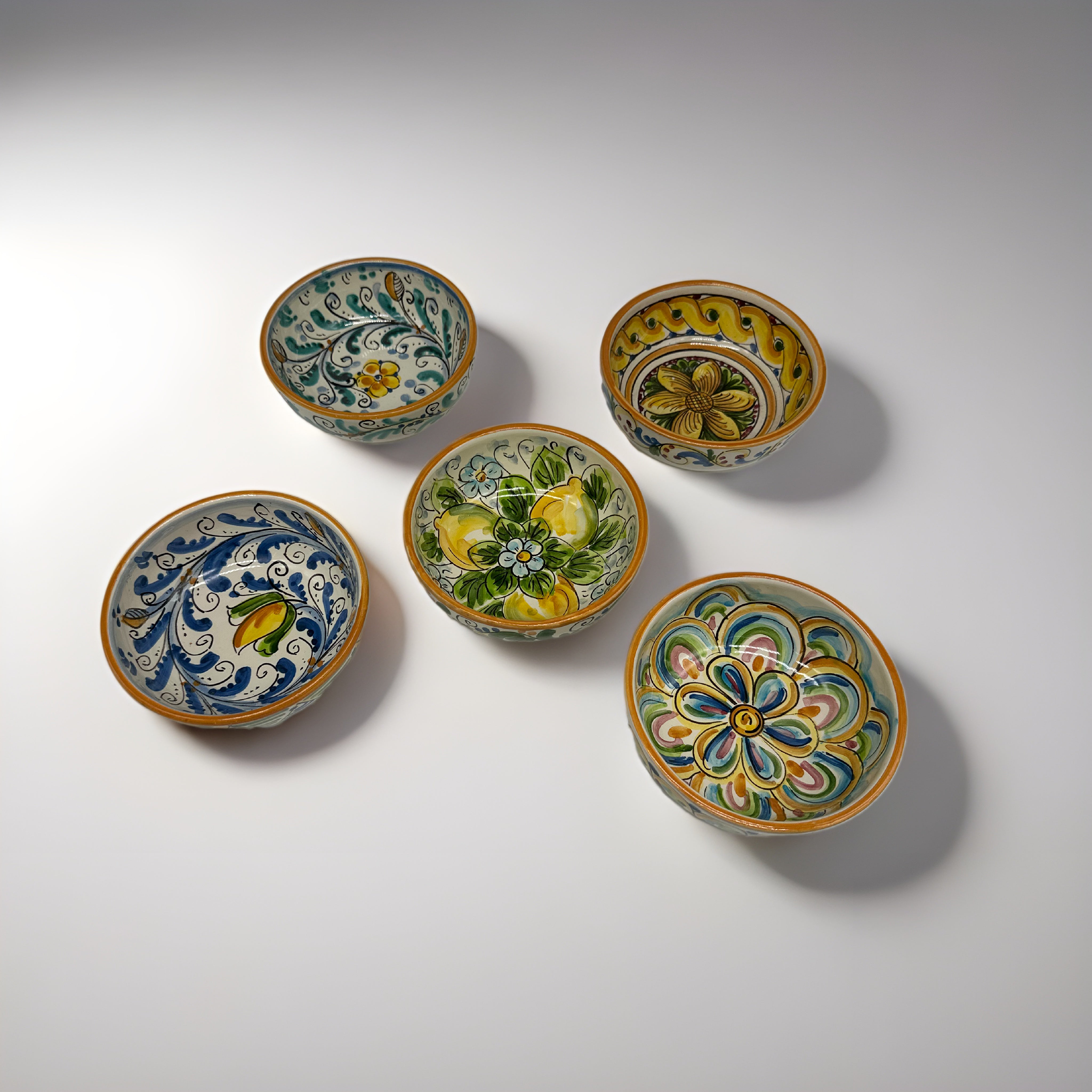 Ciotola Diametro 12cm Decorata Ceramica Caltagirone - BOMBONIERA