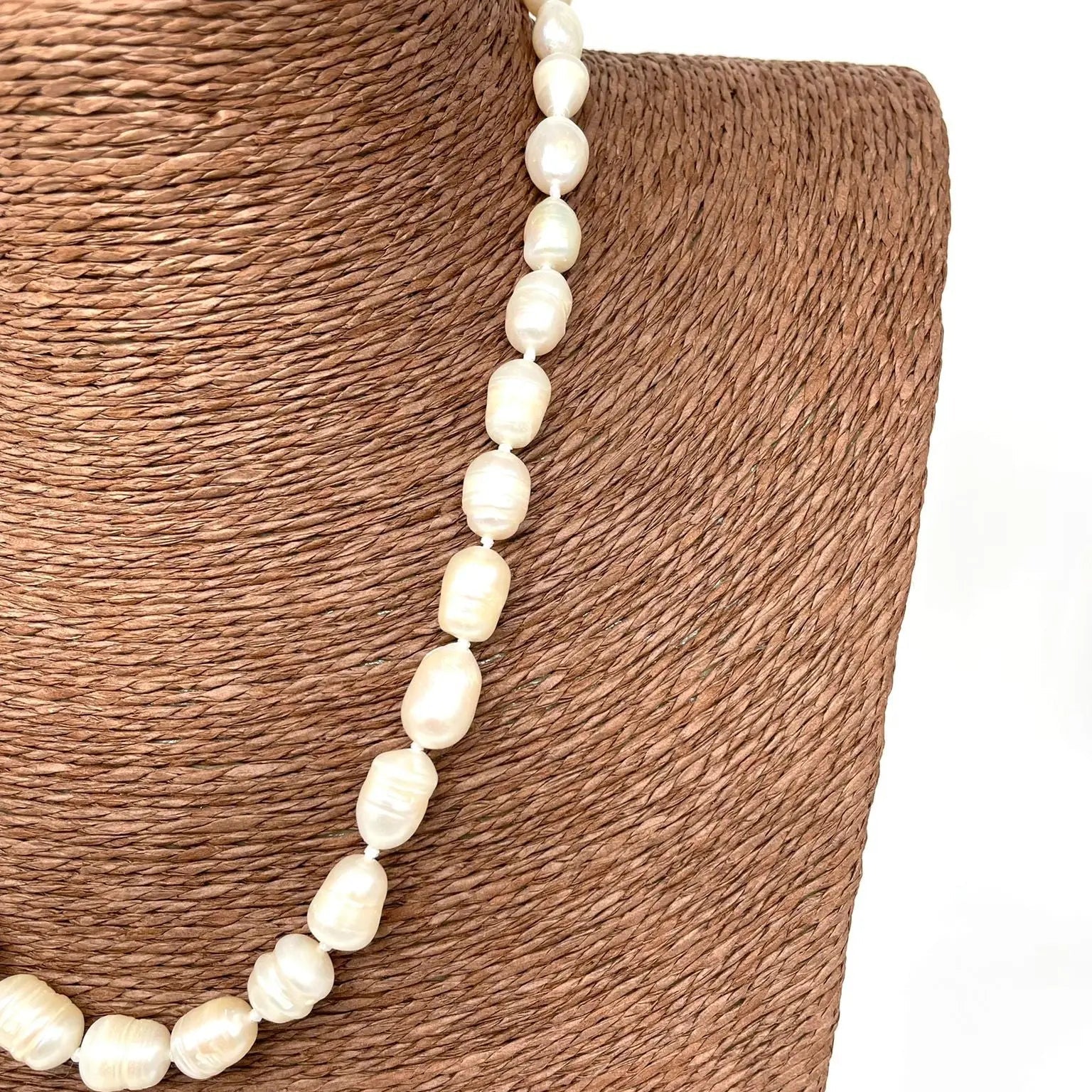 Collana Artigianale Perle Bianche - DD CERAMICHE SICILIANE