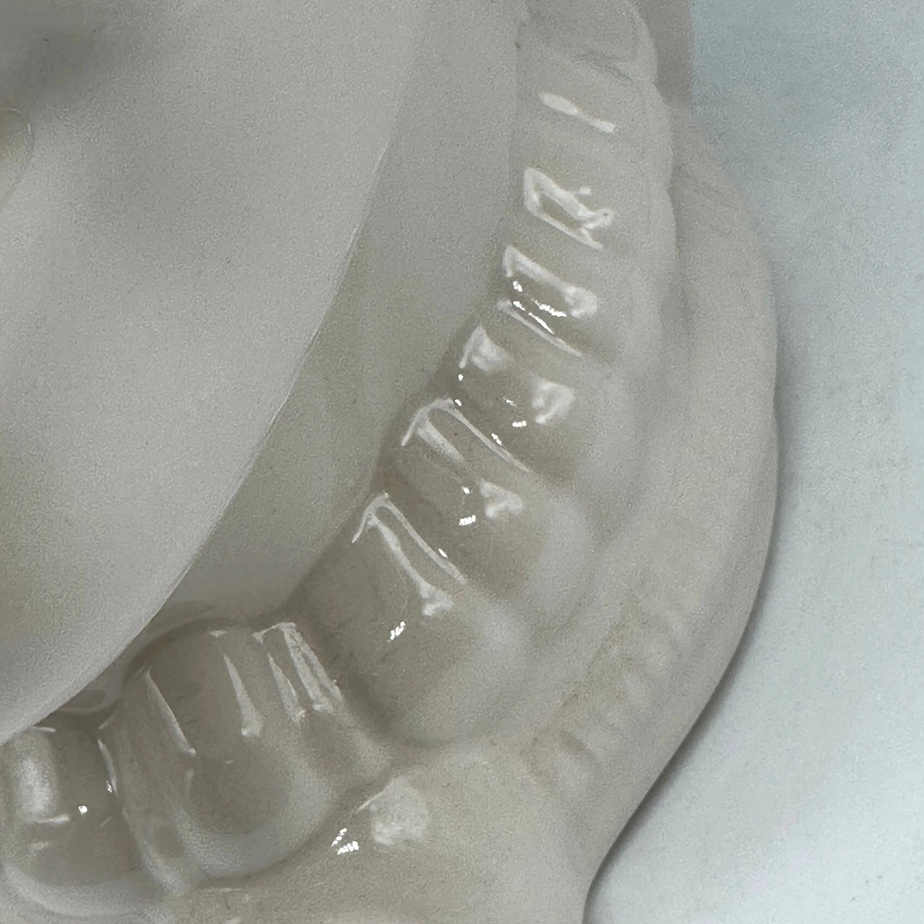 FINE SERIE - Teste di Moro Afro Uomo Ceramica Caltagirone cm H.35 L.23 Artigianale Bianco Labbra Rosse DD CERAMICHE SICILIANE