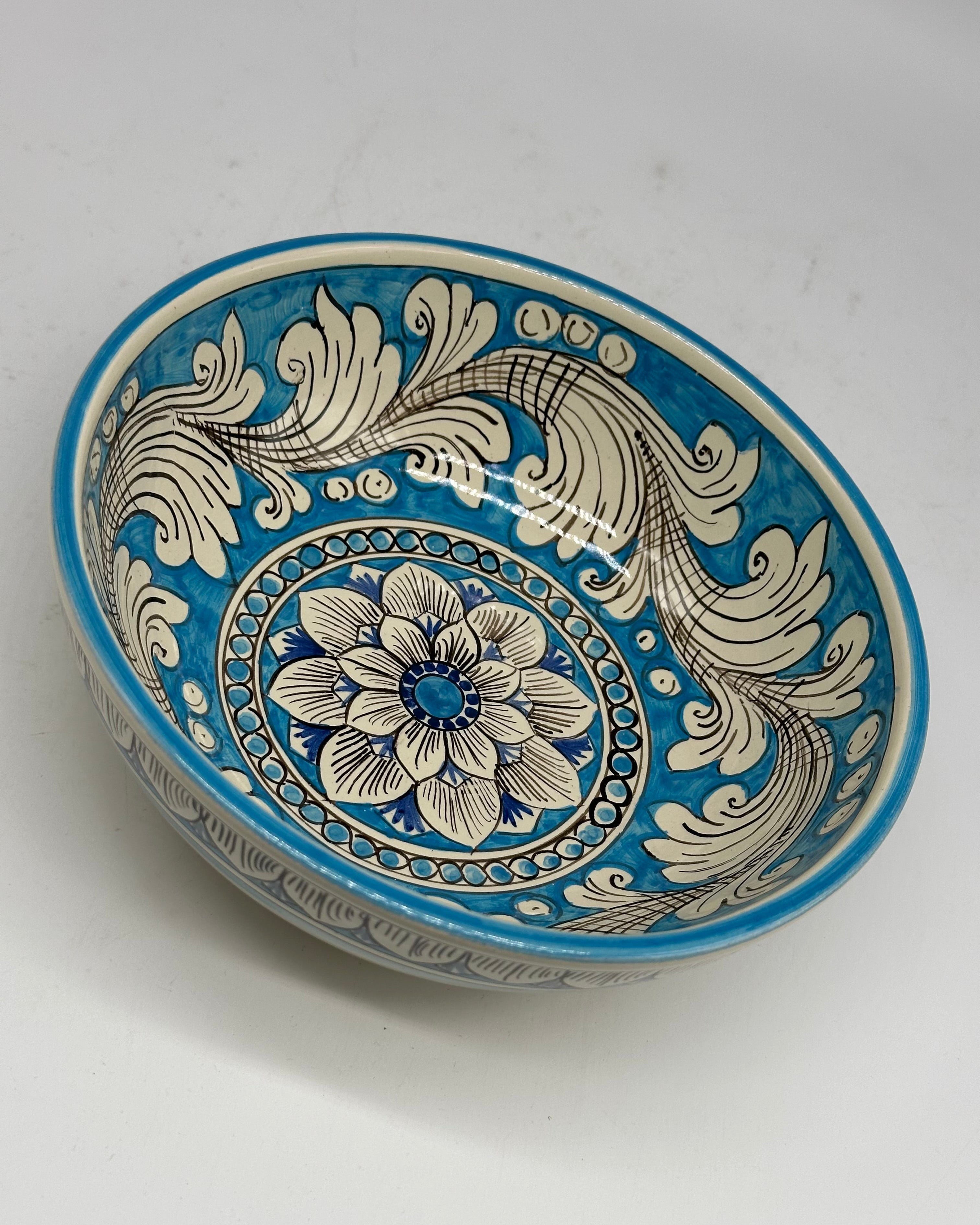 Insalatiera diametro cm 20 Ceramica Caltagirone - Dalia - INSALATIERA