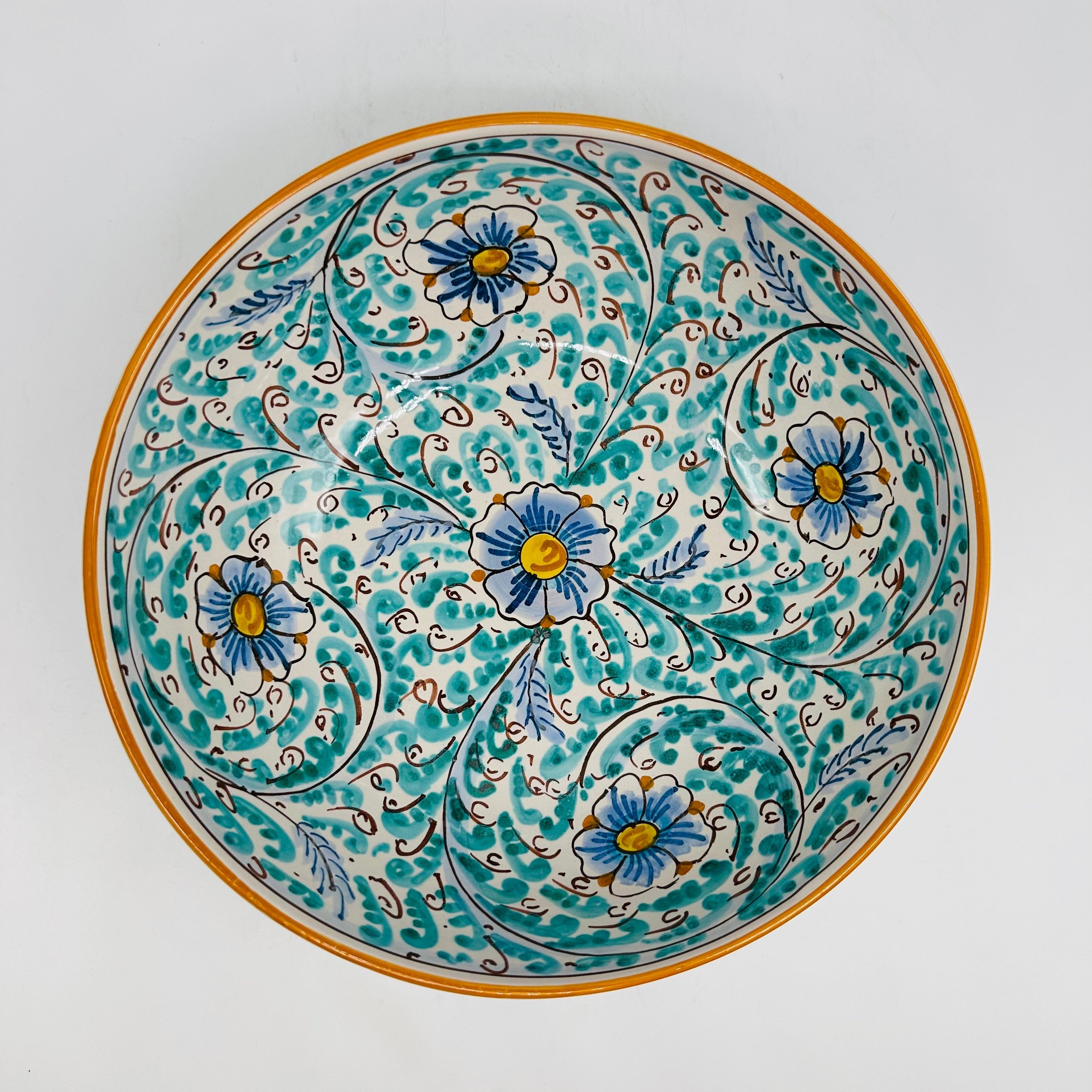 Insalatiera diametro cm 20 Ceramica Caltagirone - Eolie - INSALATIERA