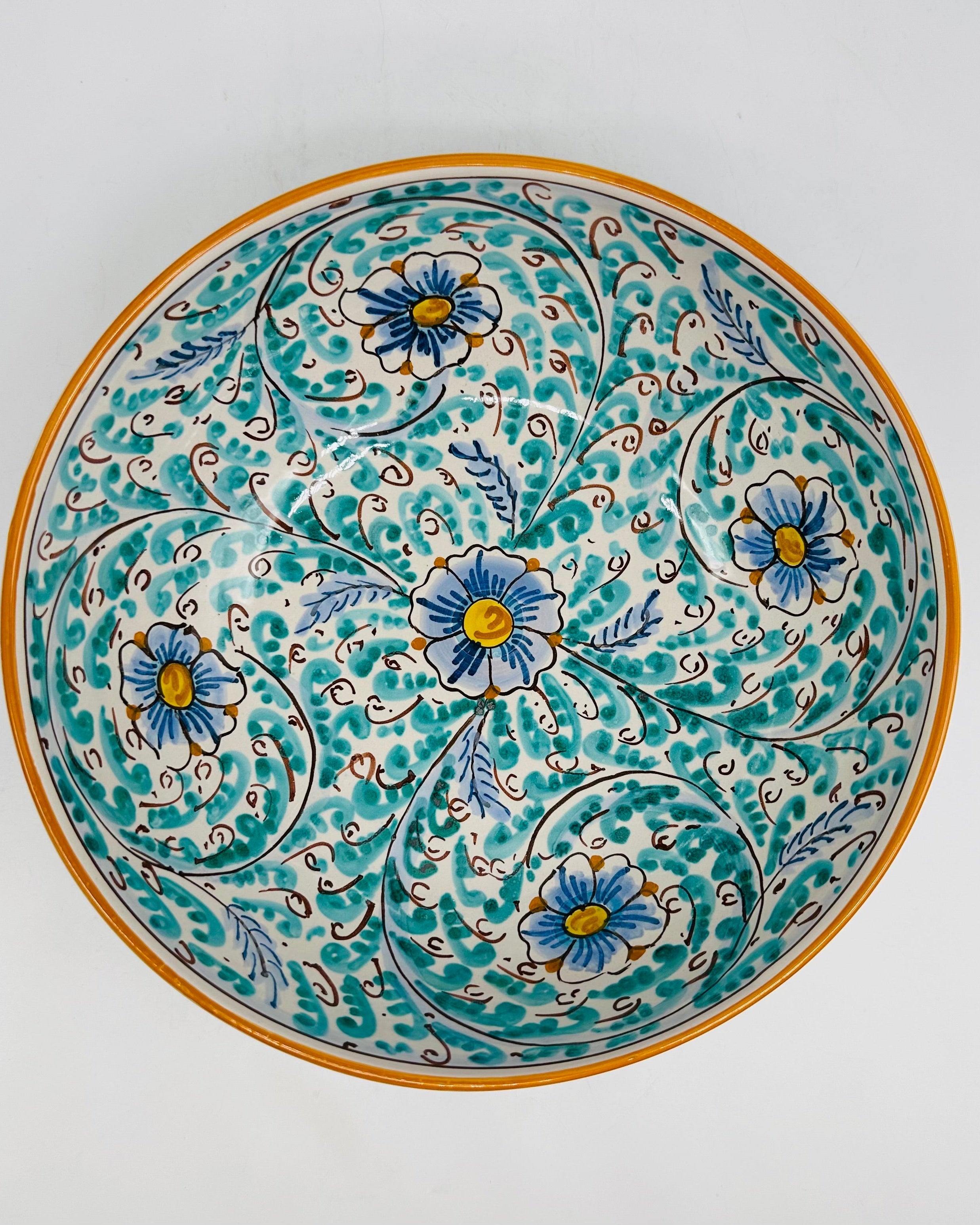 Insalatiera diametro cm 20 Ceramica Caltagirone - Eolie - INSALATIERA