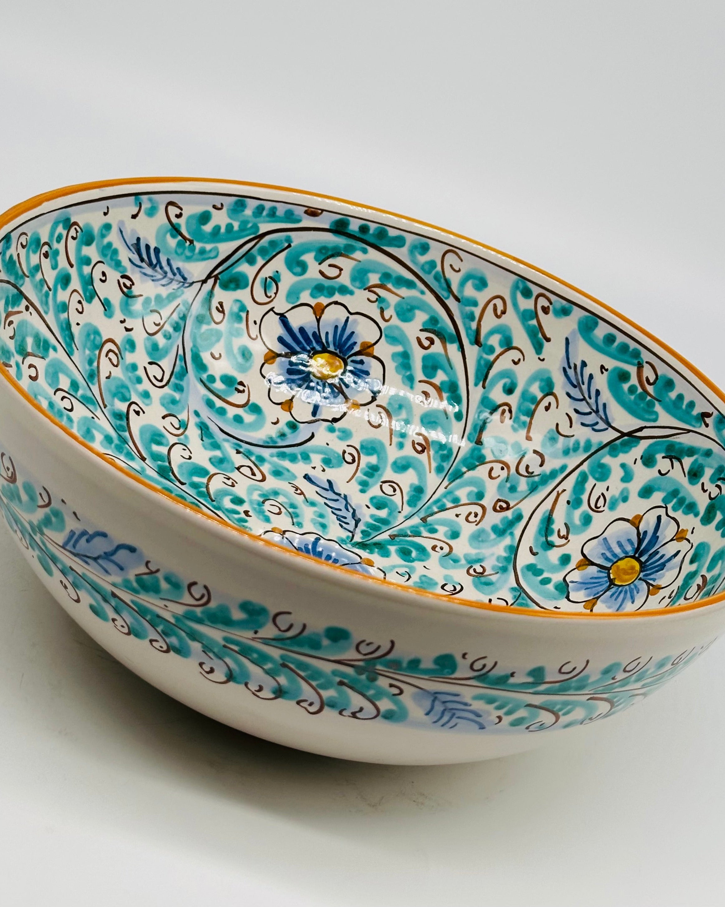 Insalatiera diametro cm 20 Ceramica Caltagirone - Eolie - INSALATIERA