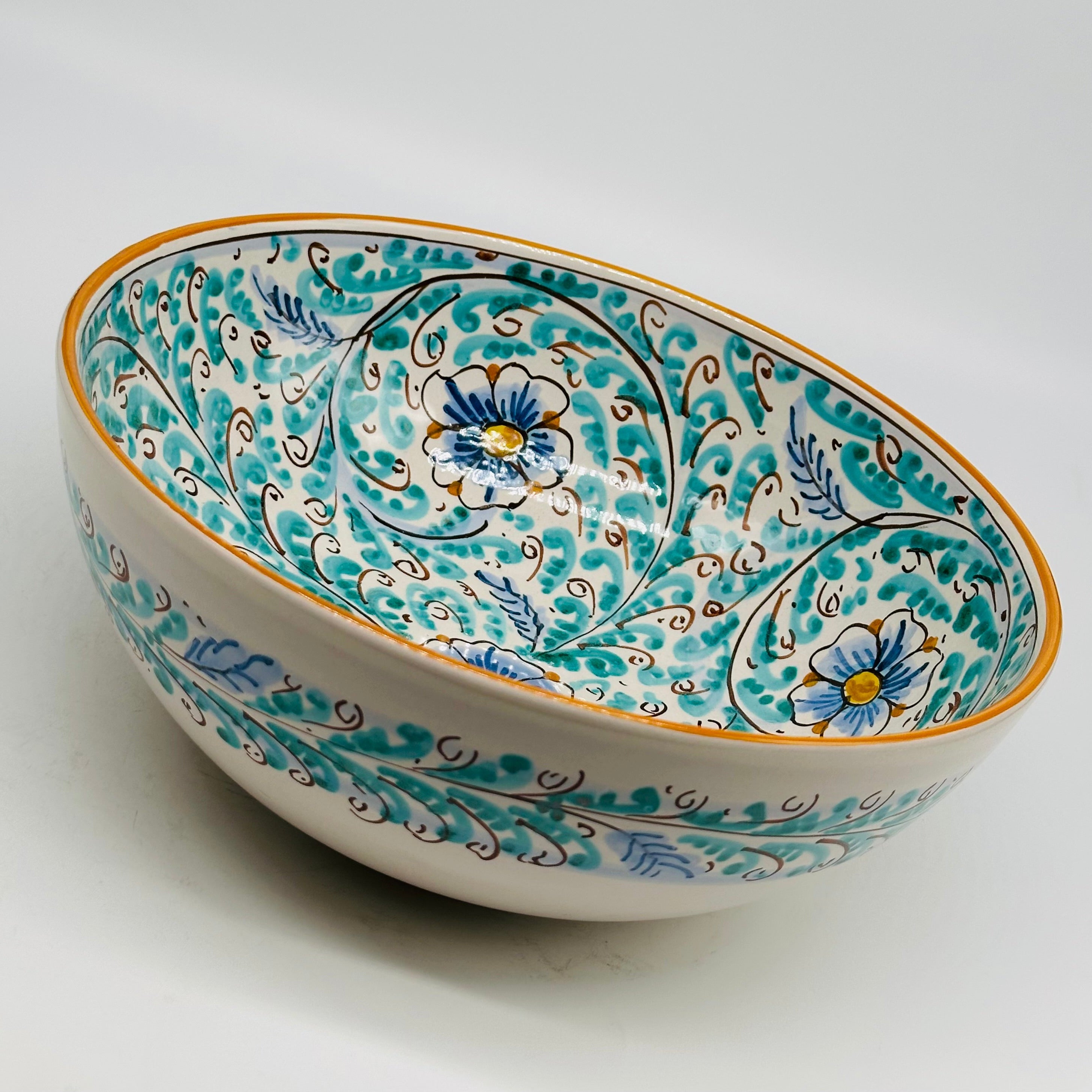 Insalatiera diametro cm 20 Ceramica Caltagirone - Eolie - INSALATIERA