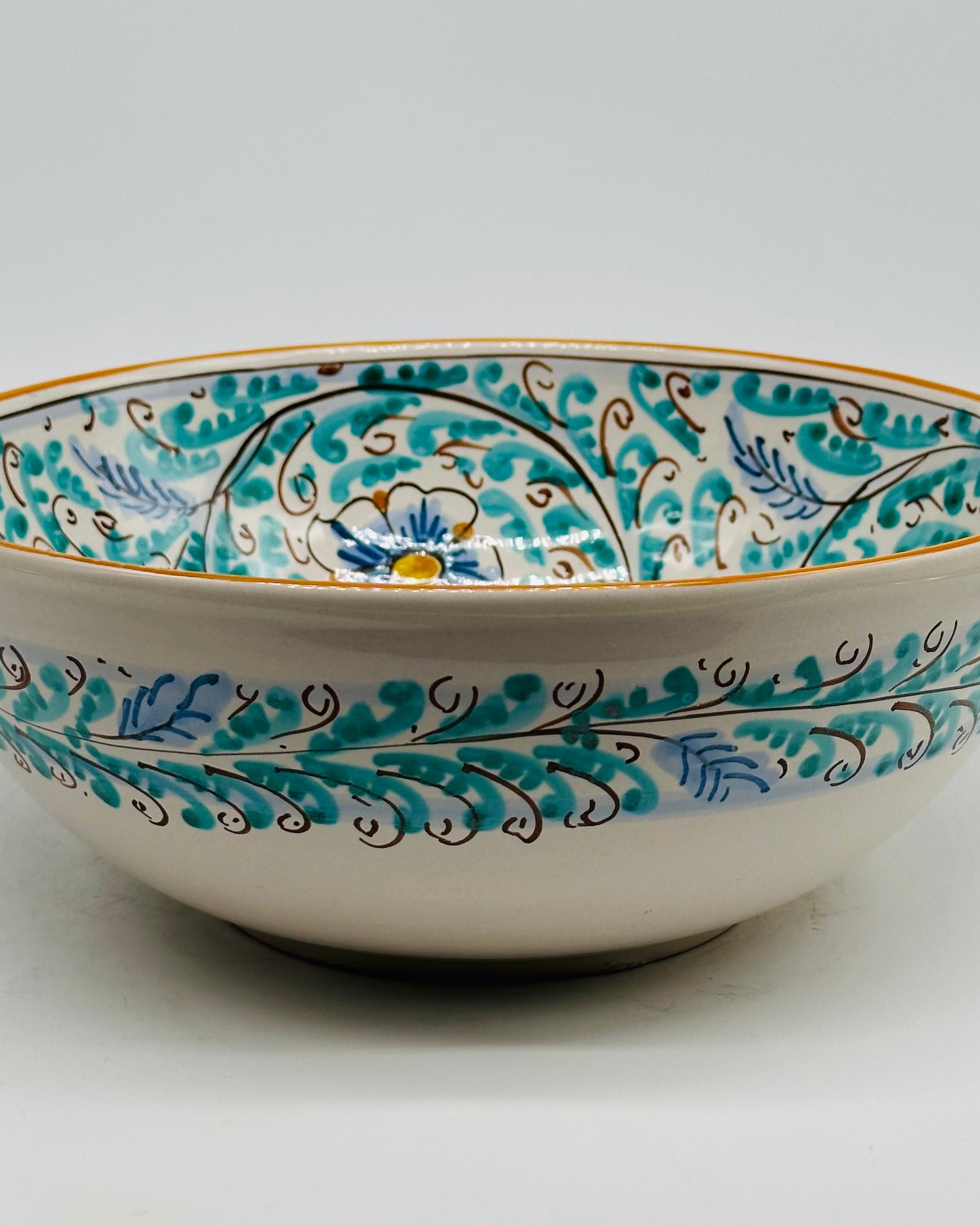 Insalatiera diametro cm 20 Ceramica Caltagirone - Eolie - INSALATIERA