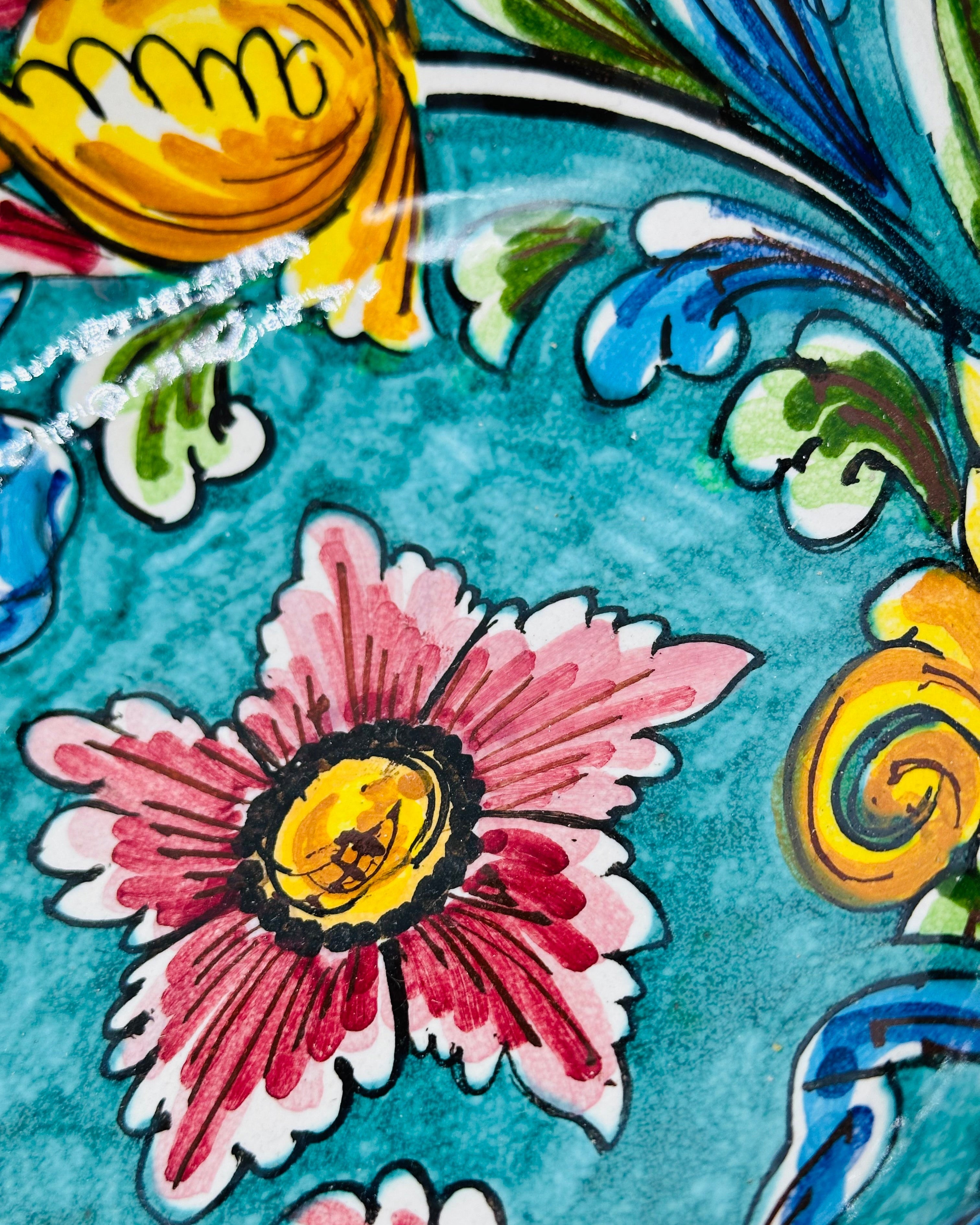 Insalatiera diametro cm 20 Ceramica Caltagirone - Iolite - INSALATIERA