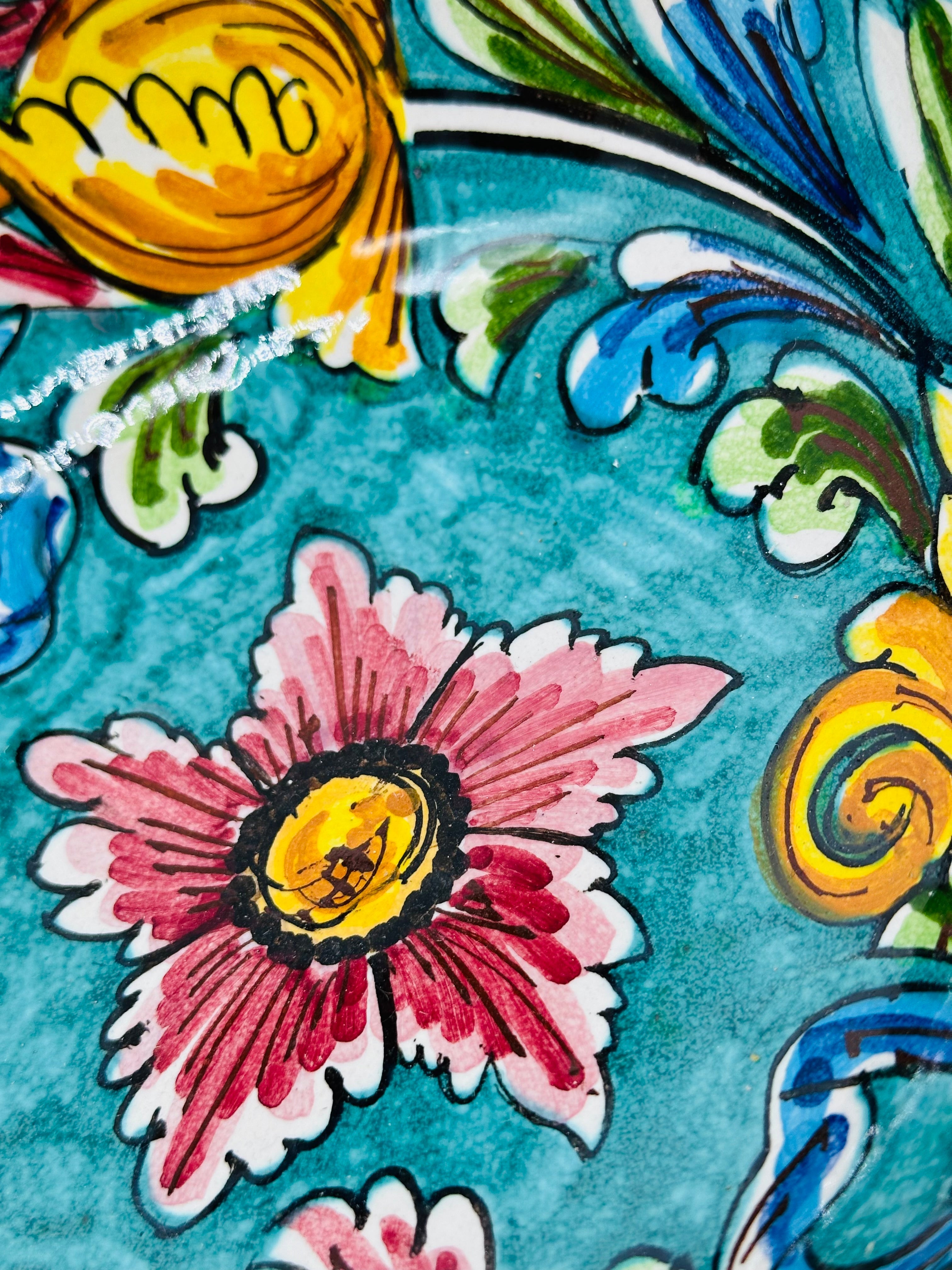 Insalatiera diametro cm 20 Ceramica Caltagirone - Iolite - INSALATIERA