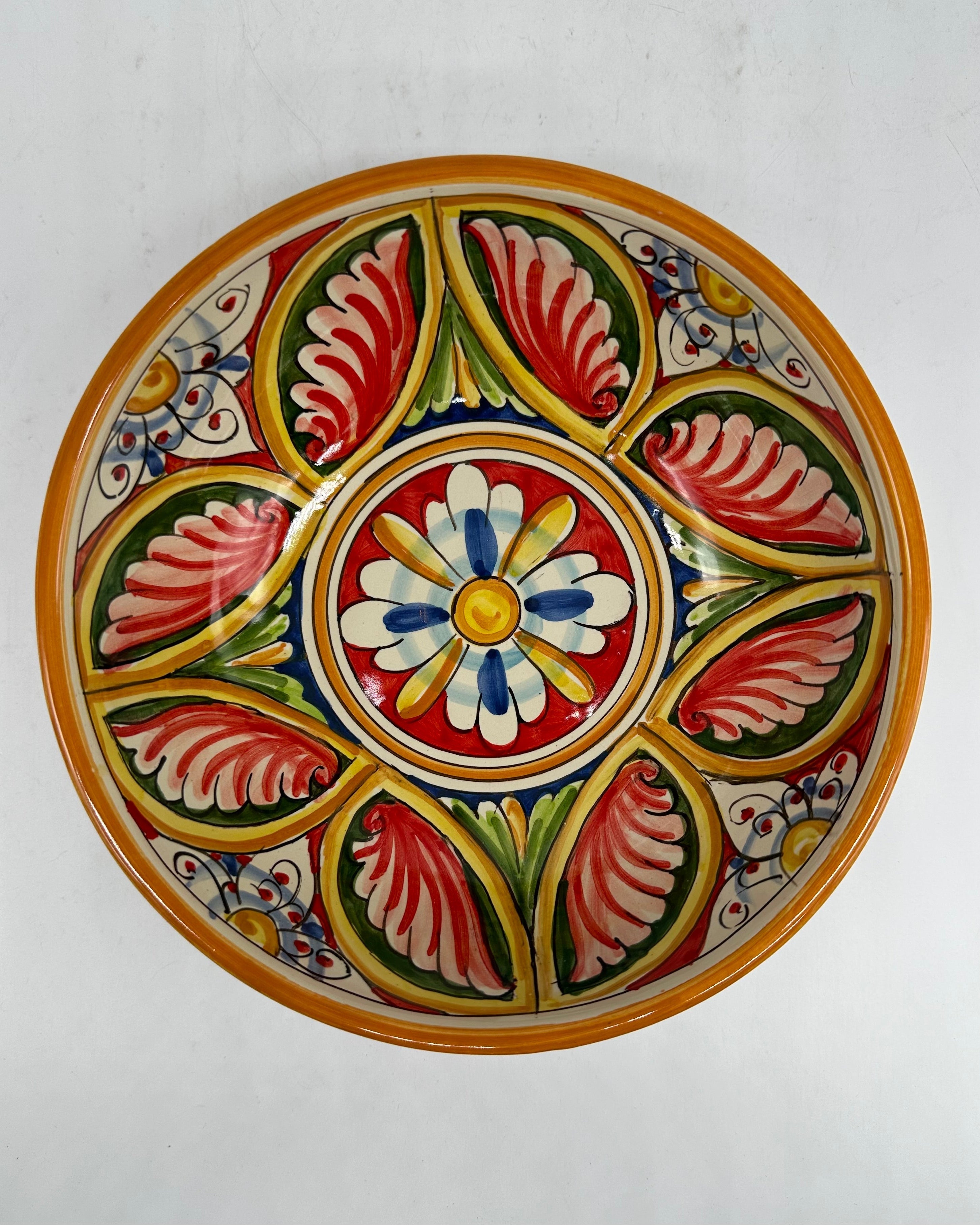 Insalatiera diametro cm 20 Ceramica Caltagirone - Narciso - INSALATIERA