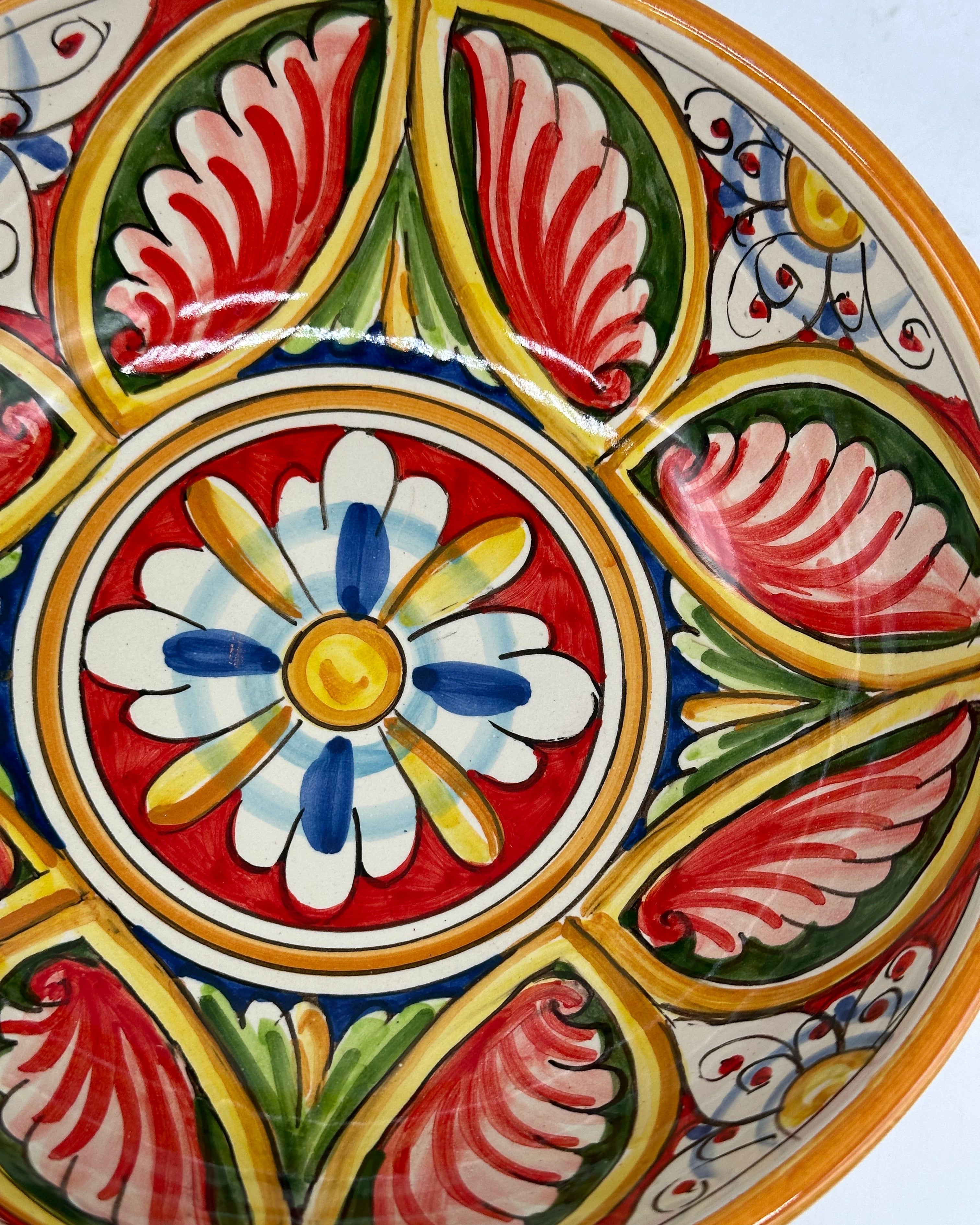 Insalatiera diametro cm 20 Ceramica Caltagirone - Narciso - INSALATIERA