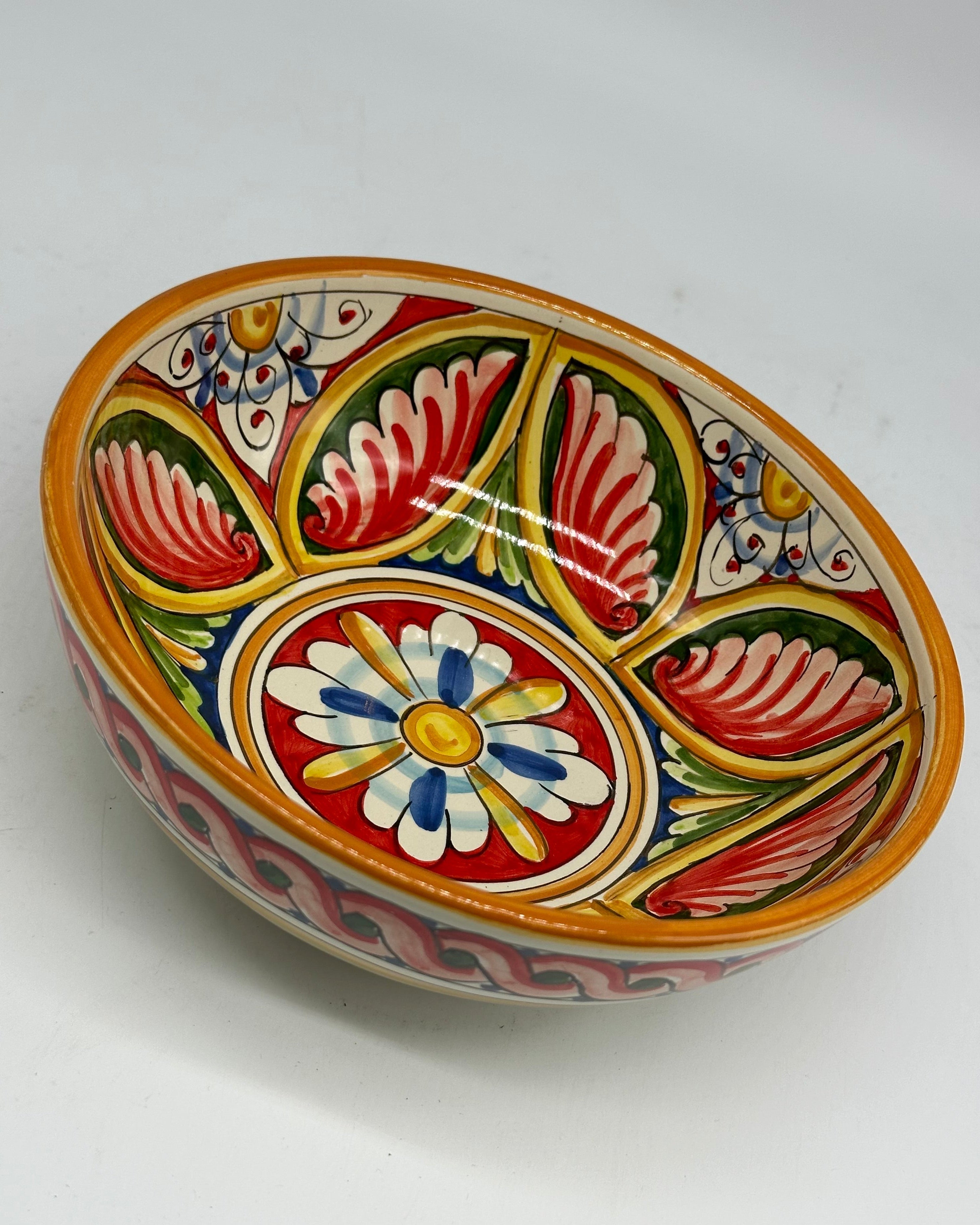 Insalatiera diametro cm 20 Ceramica Caltagirone - Narciso - INSALATIERA