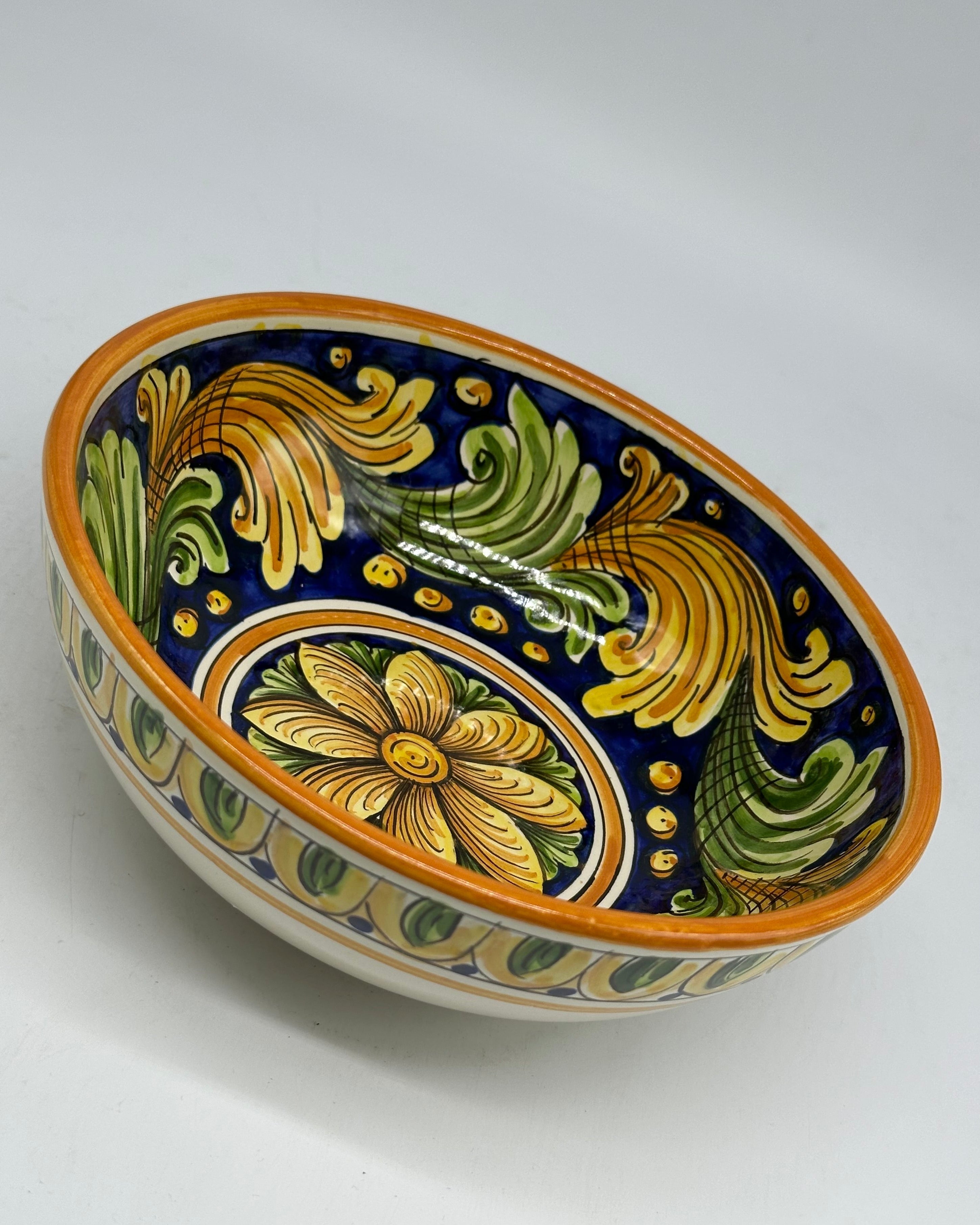 Insalatiera diametro cm 20 Ceramica Caltagirone - Primula - INSALATIERA