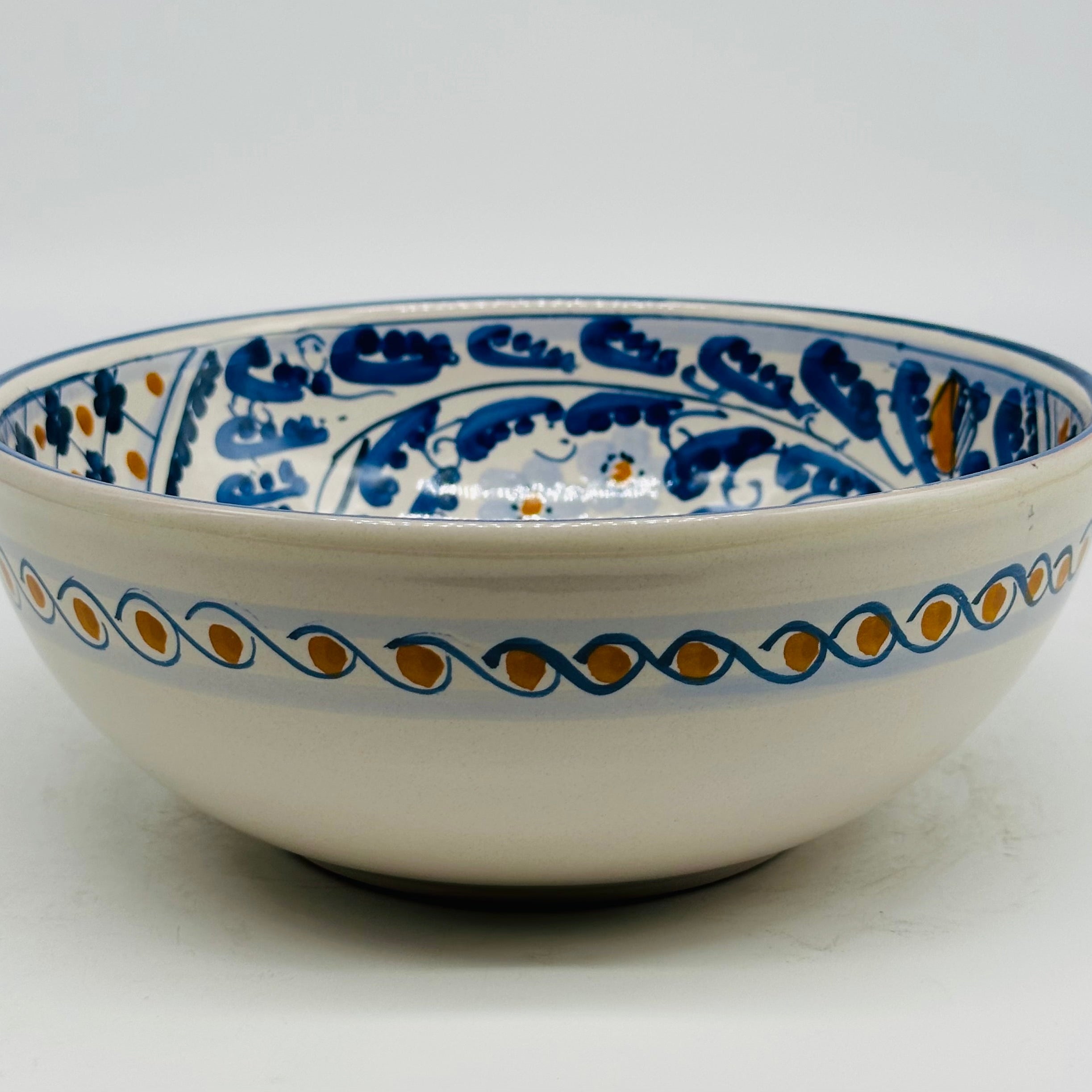 Insalatiera diametro cm 20 Ceramica Caltagirone - Zaffiro - INSALATIERA