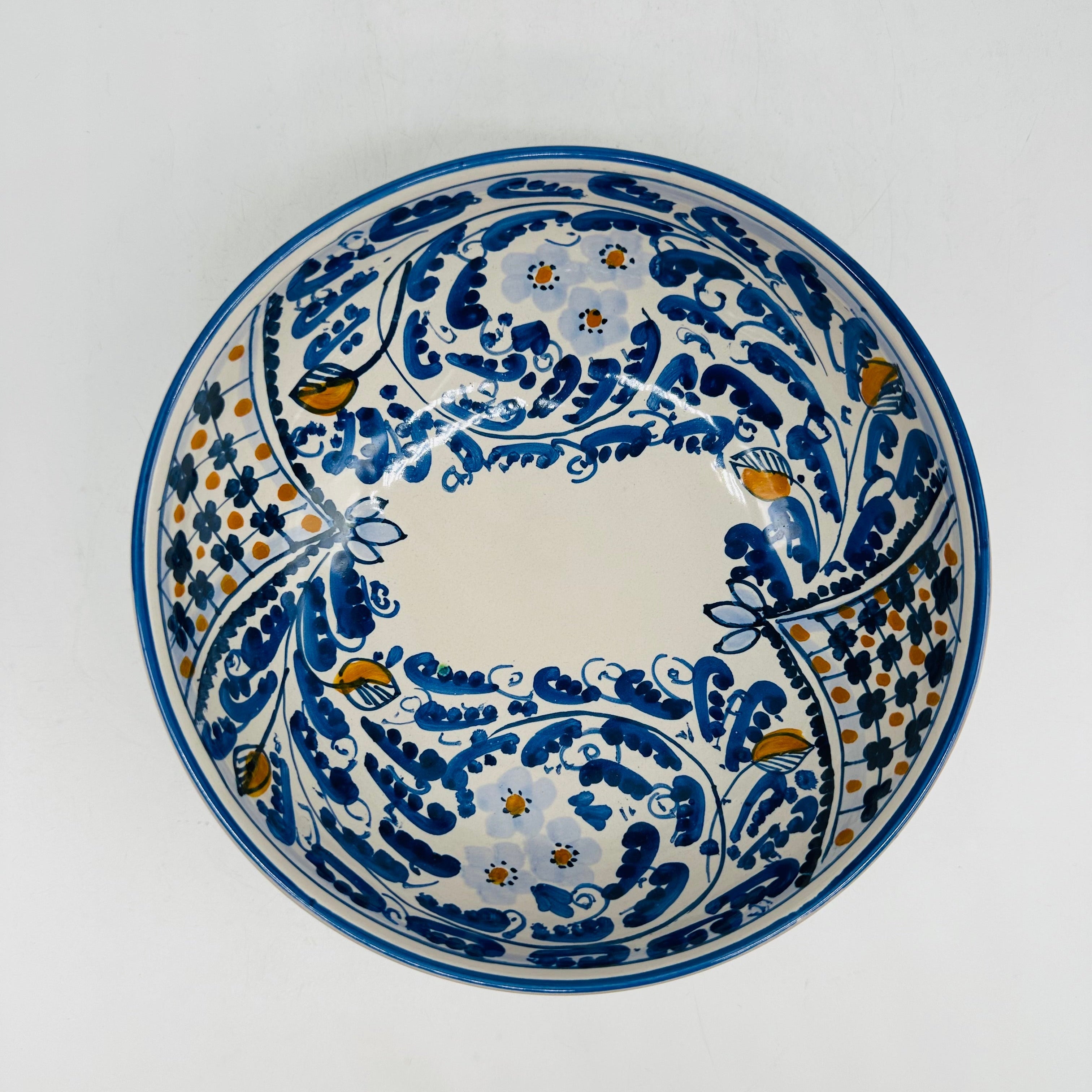 Insalatiera diametro cm 20 Ceramica Caltagirone - Zaffiro - INSALATIERA