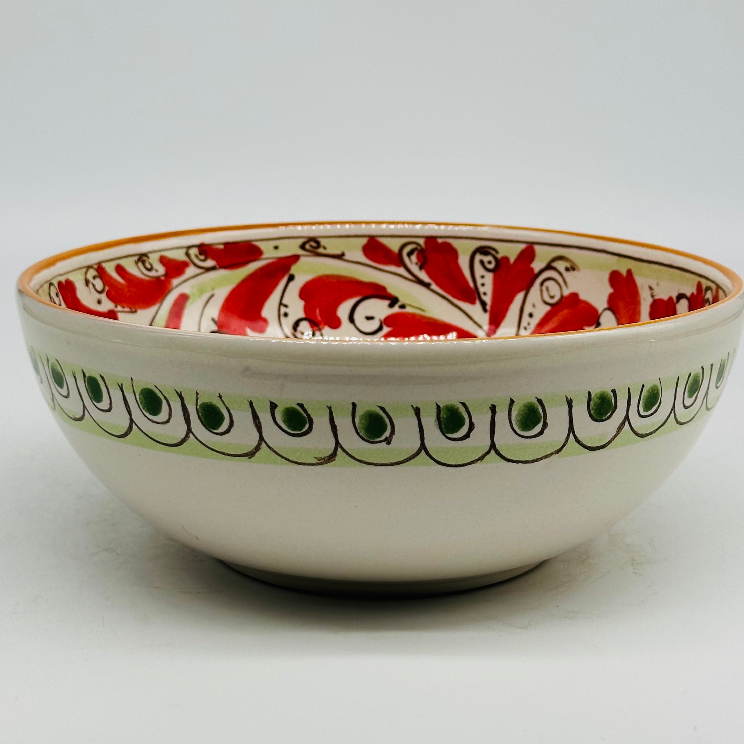 Insalatiera diametro cm 20 Ceramica Caltagirone - Zoisite - INSALATIERA