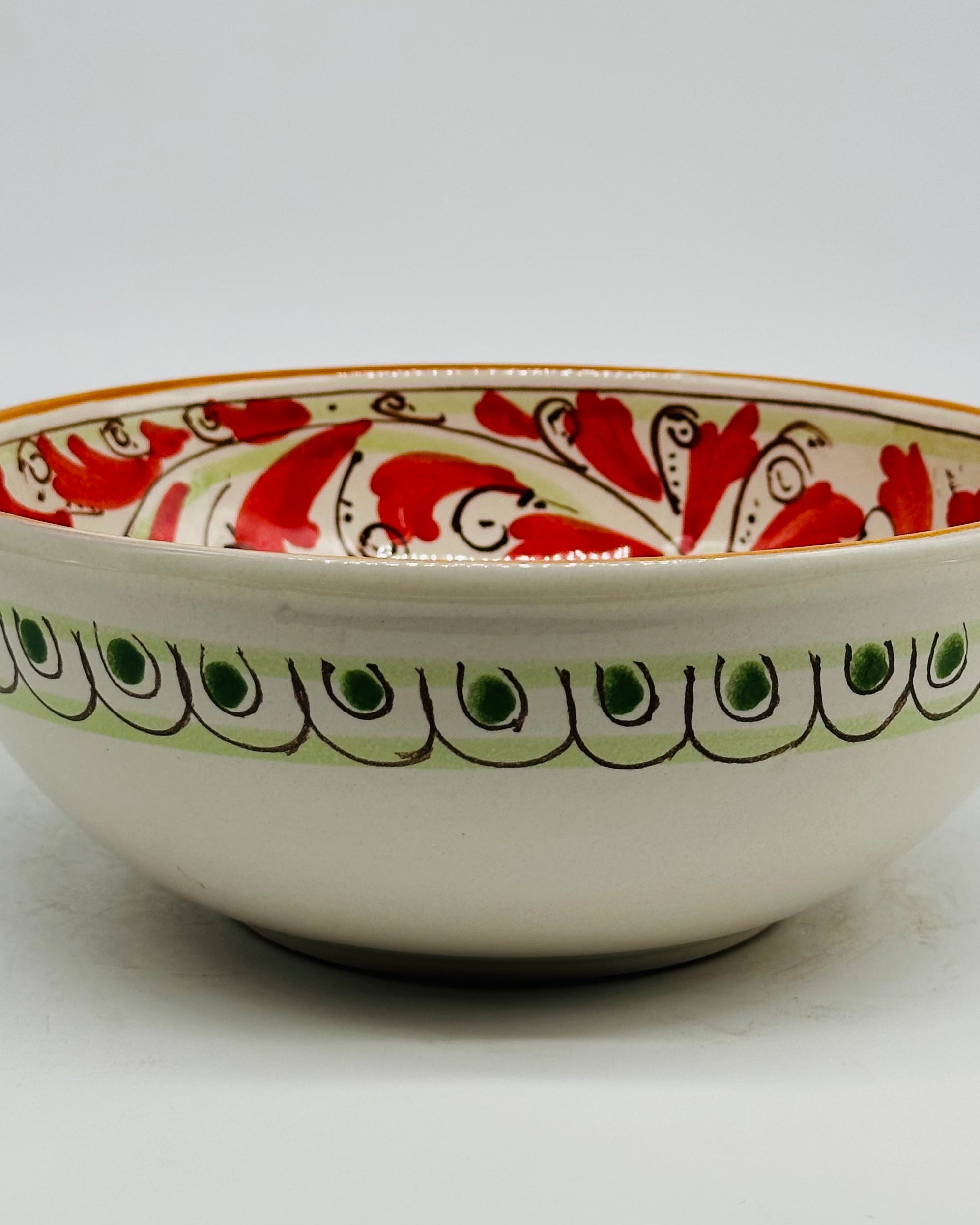 Insalatiera diametro cm 20 Ceramica Caltagirone - Zoisite - INSALATIERA