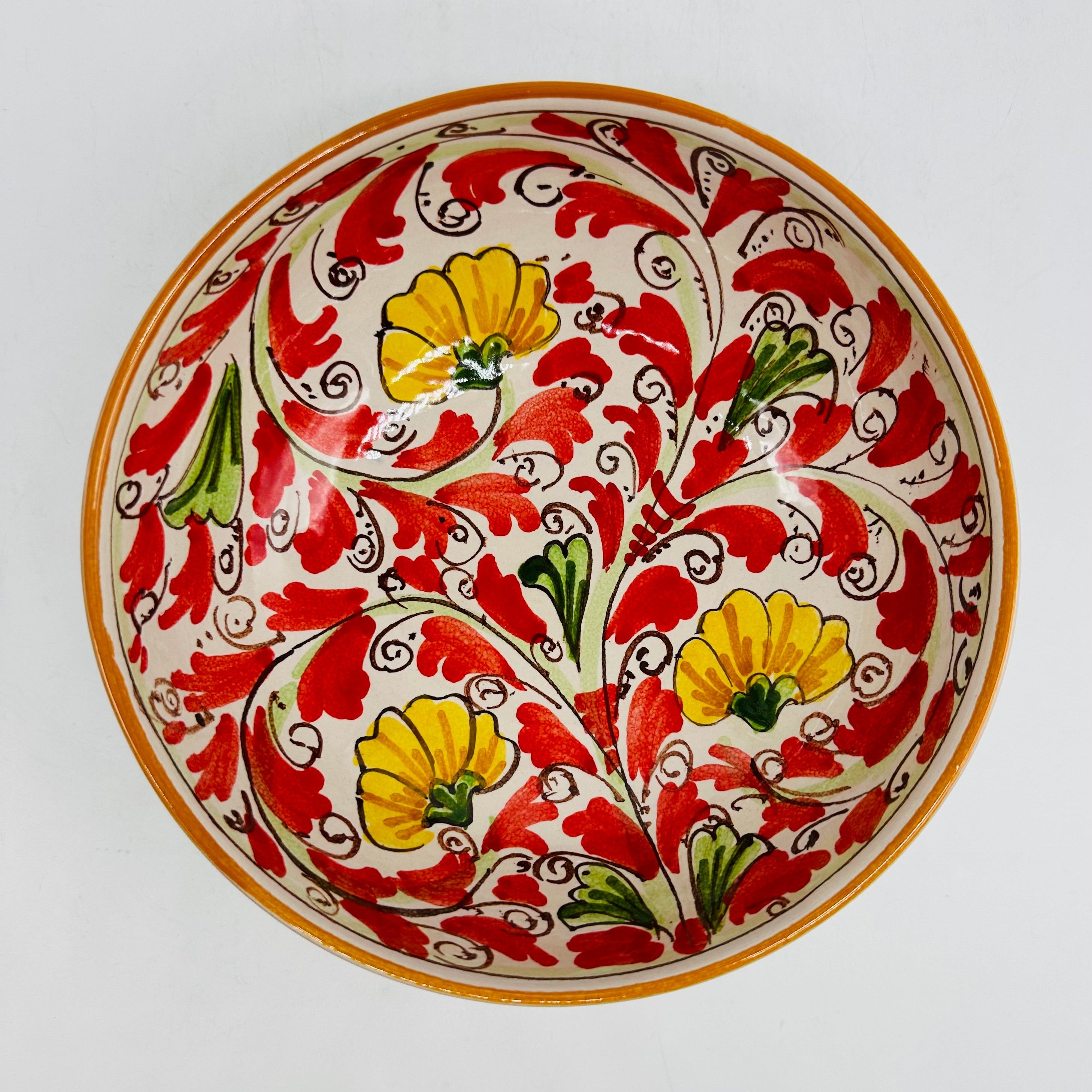 Insalatiera diametro cm 20 Ceramica Caltagirone - Zoisite - INSALATIERA