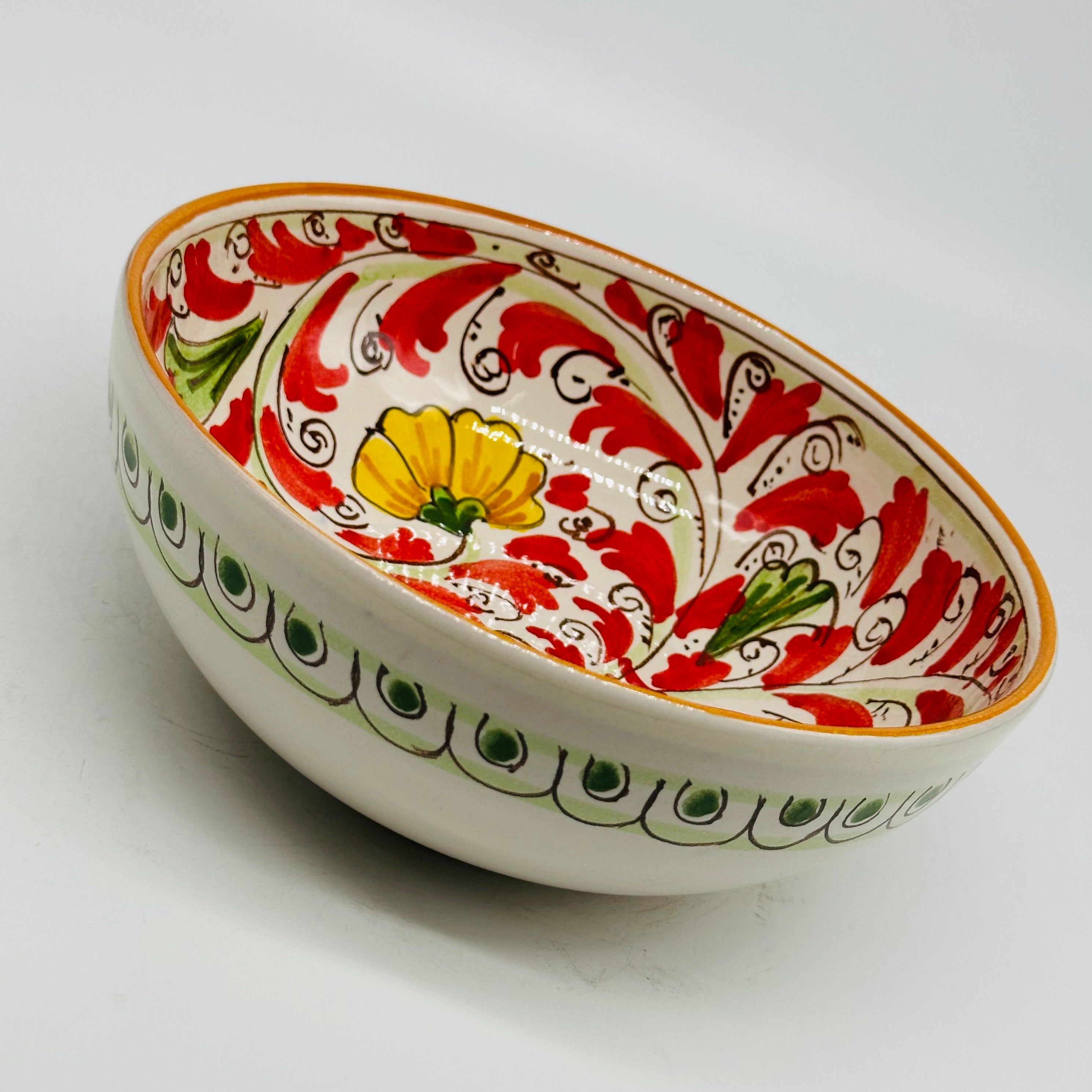 Insalatiera diametro cm 20 Ceramica Caltagirone - Zoisite - INSALATIERA