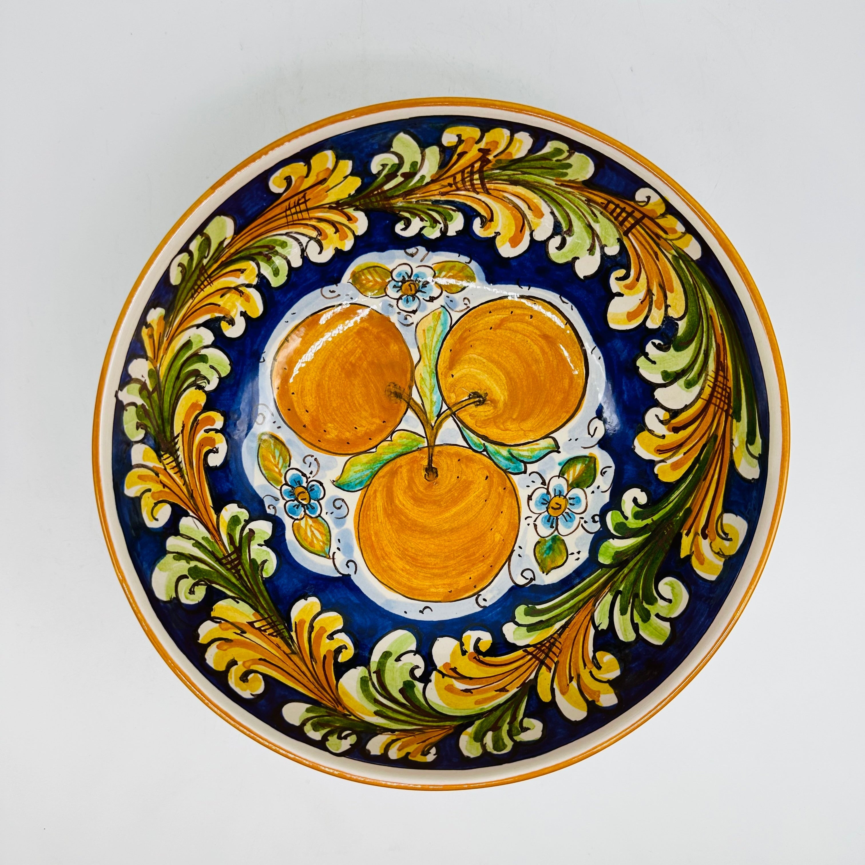 Insalatiera diametro cm 25 Ceramica Caltagirone - Aranceto - INSALATIERA