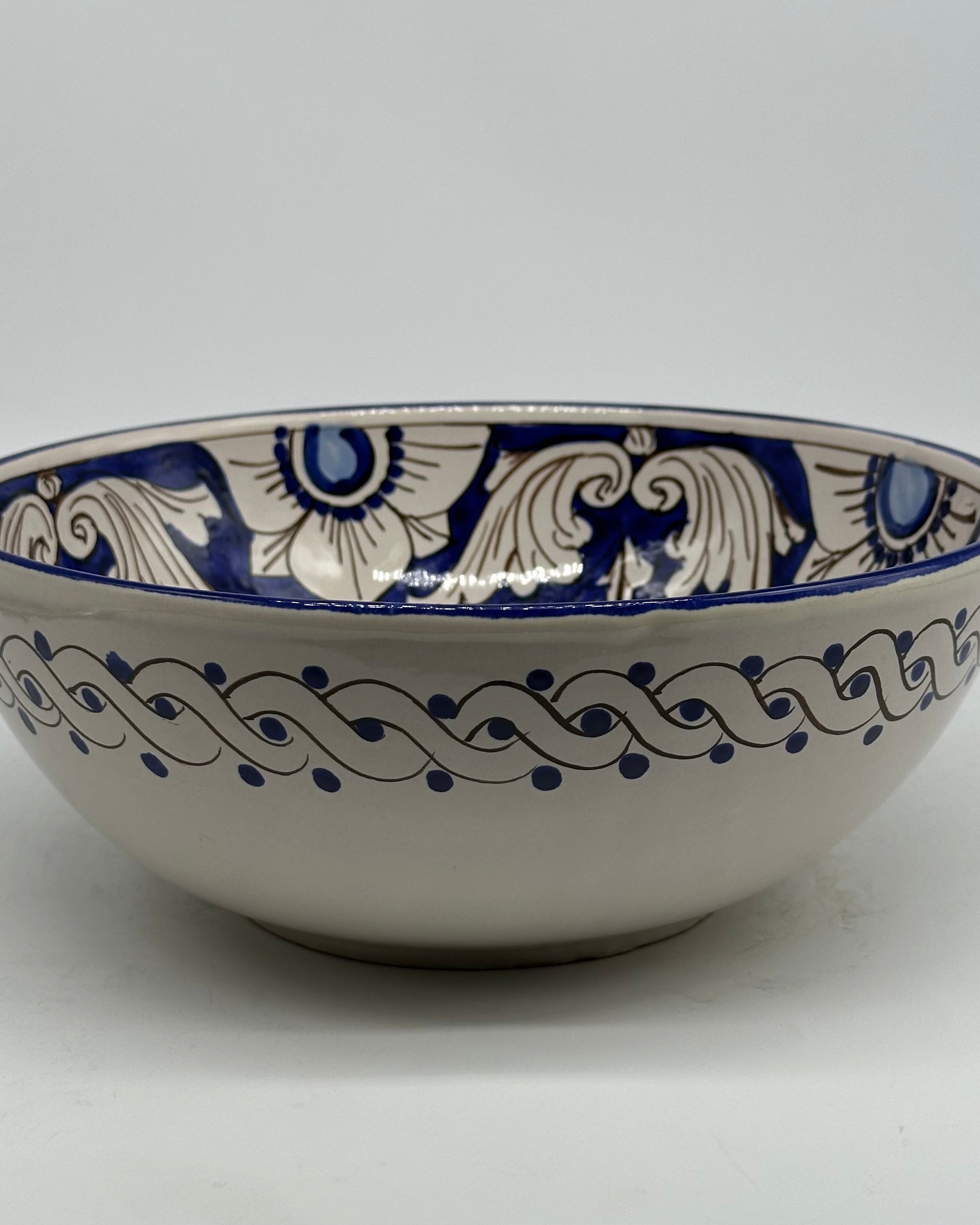 Insalatiera diametro cm 25 Ceramica Caltagirone - Bluemoon - INSALATIERA