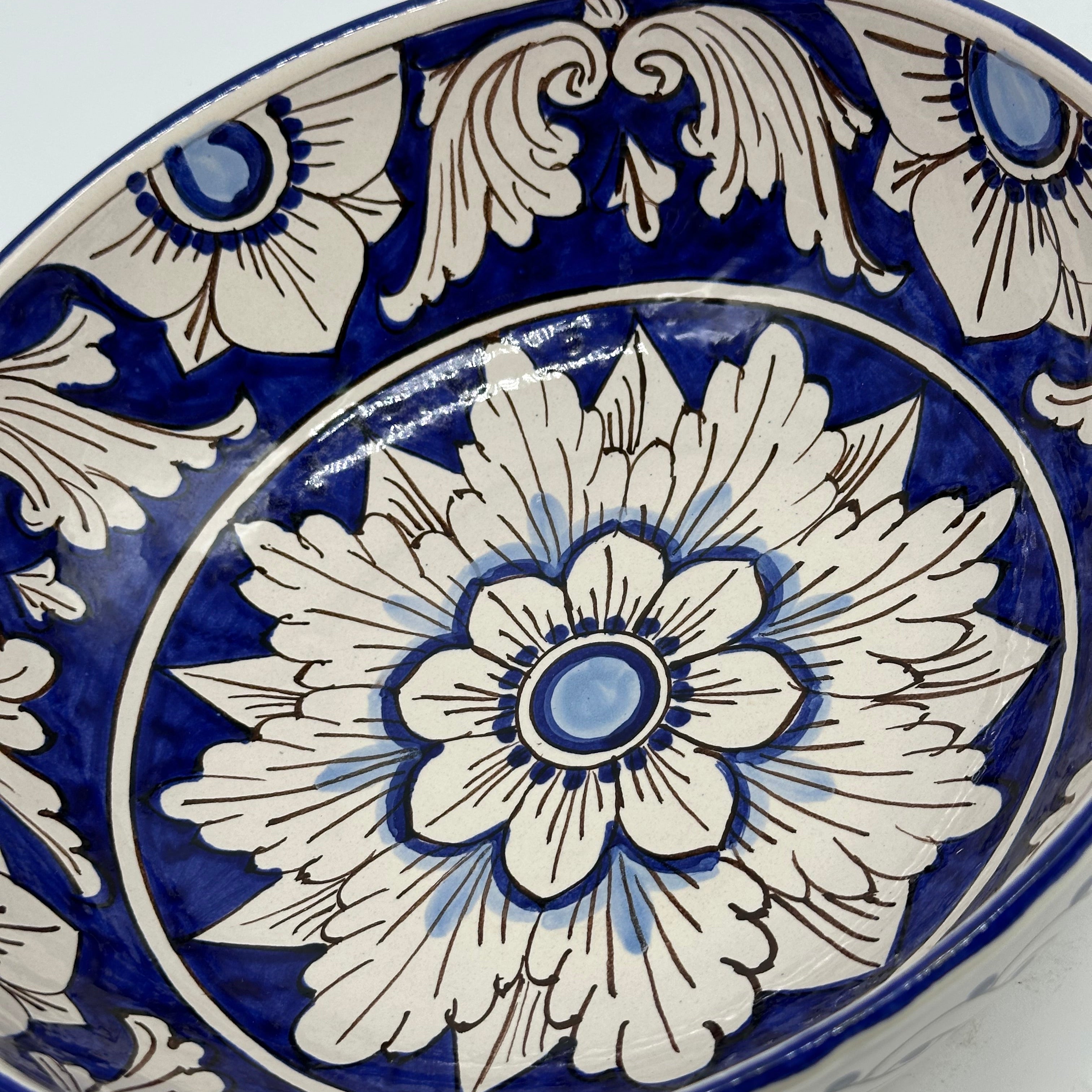 Insalatiera diametro cm 25 Ceramica Caltagirone - Bluemoon - INSALATIERA