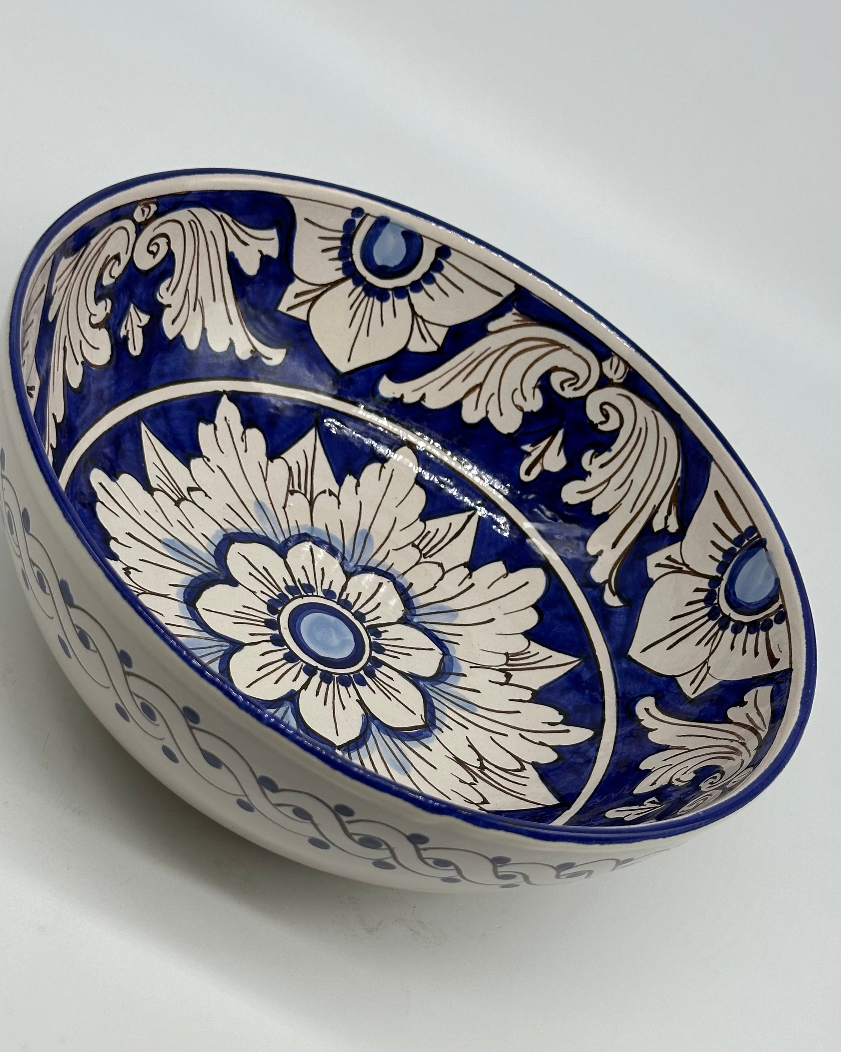 Insalatiera diametro cm 25 Ceramica Caltagirone - Bluemoon - INSALATIERA