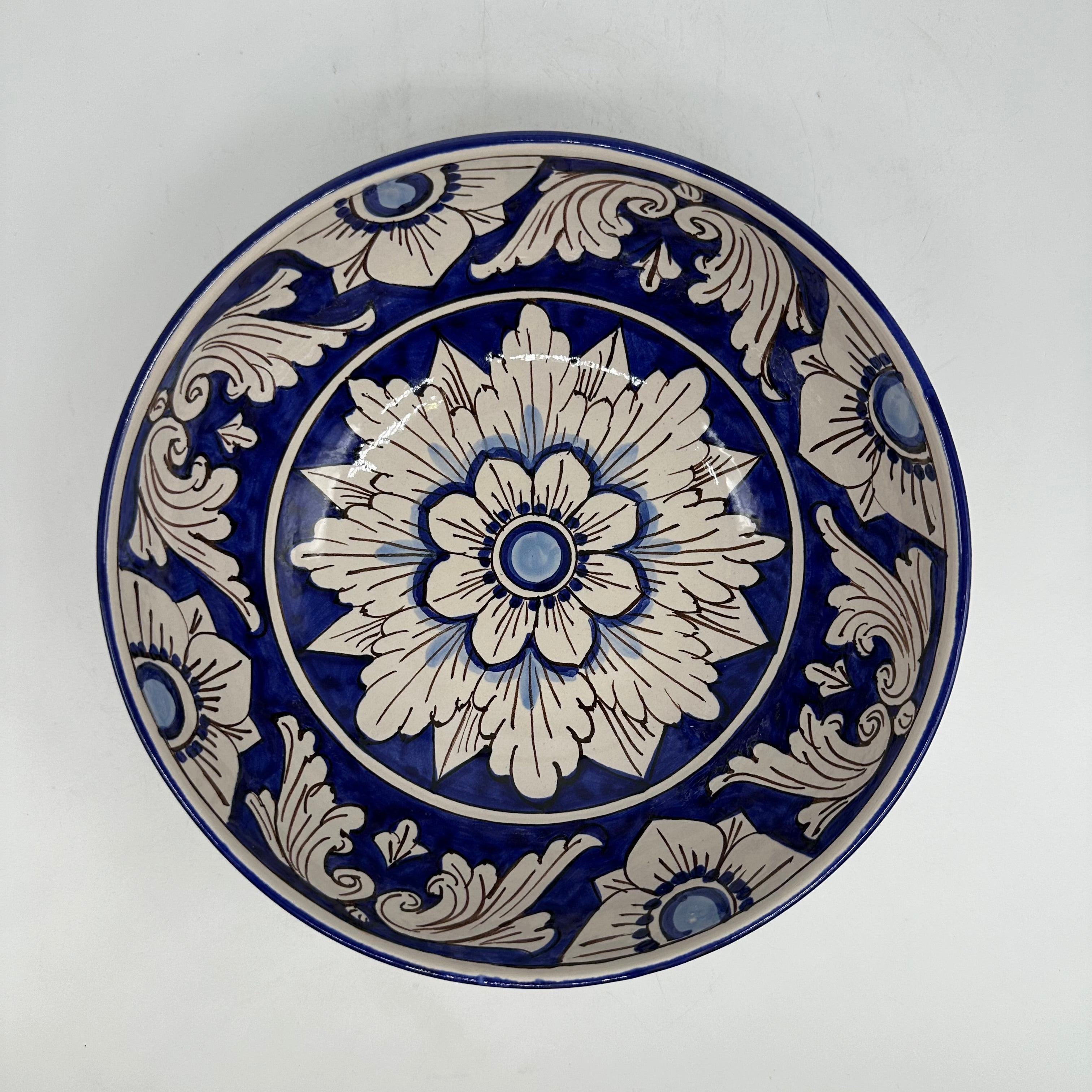 Insalatiera diametro cm 25 Ceramica Caltagirone - Bluemoon - INSALATIERA