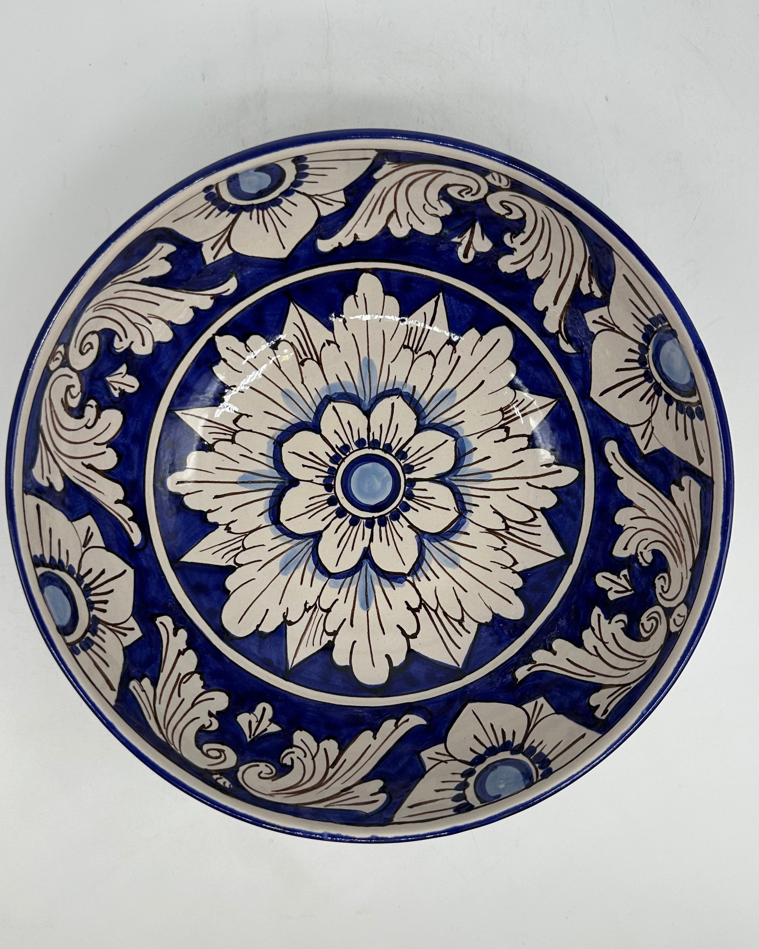 Insalatiera diametro cm 25 Ceramica Caltagirone - Bluemoon - INSALATIERA