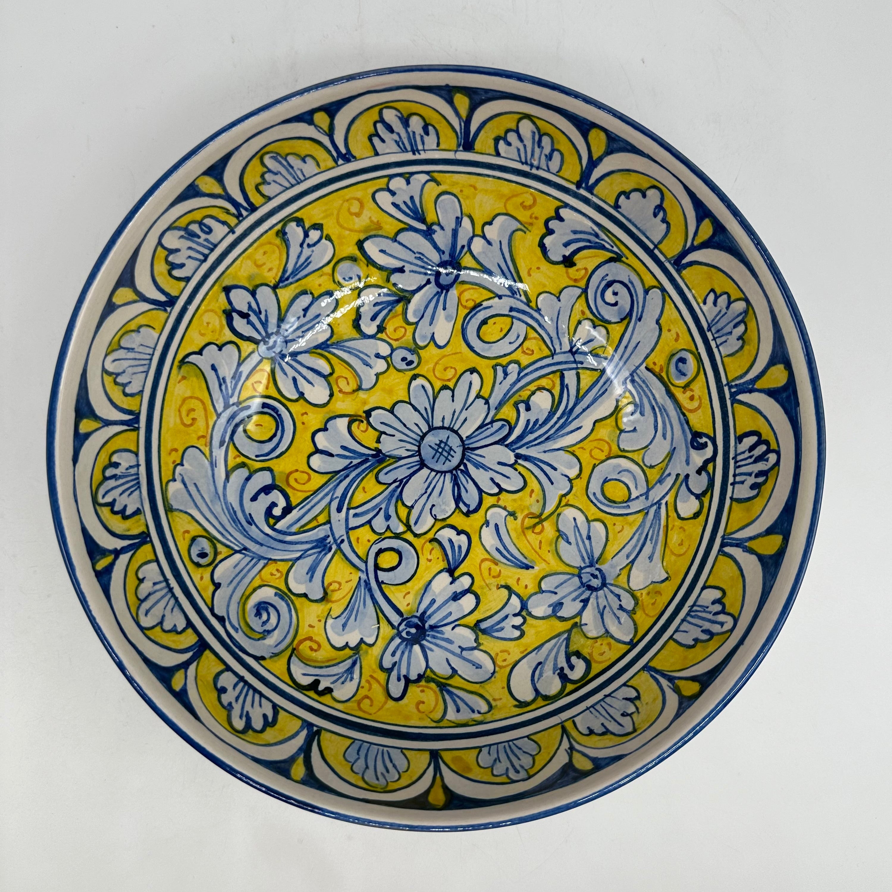 Insalatiera diametro cm 25 Ceramica Caltagirone - Crisoberillo - INSALATIERA