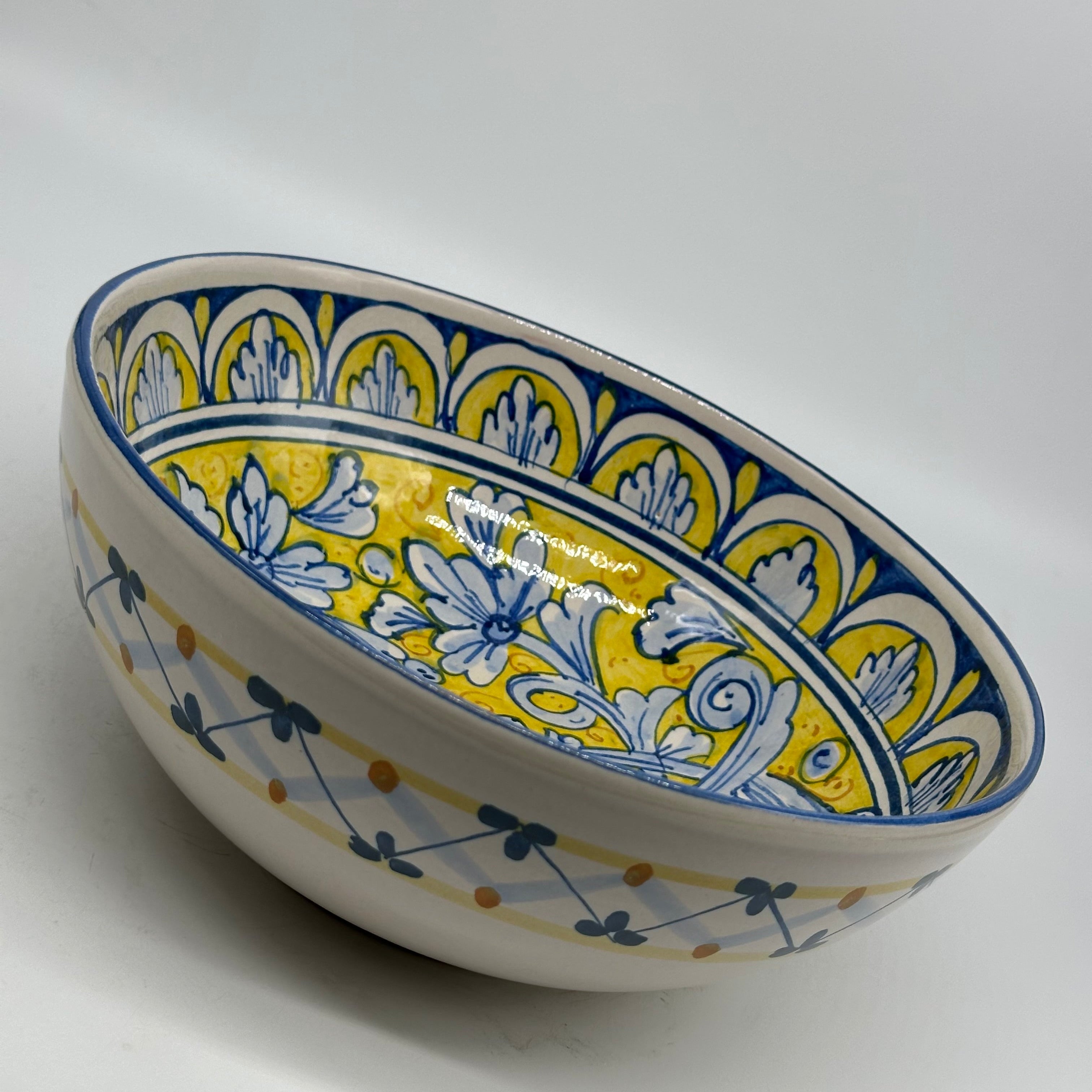 Insalatiera diametro cm 25 Ceramica Caltagirone - Crisoberillo - INSALATIERA