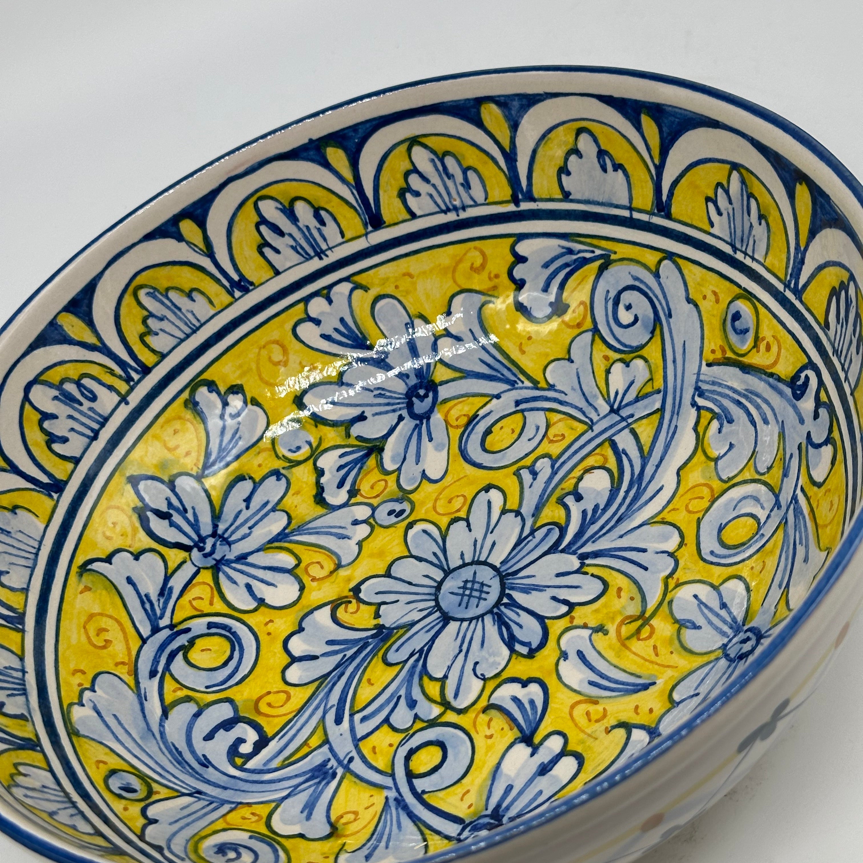 Insalatiera diametro cm 25 Ceramica Caltagirone - Crisoberillo - INSALATIERA