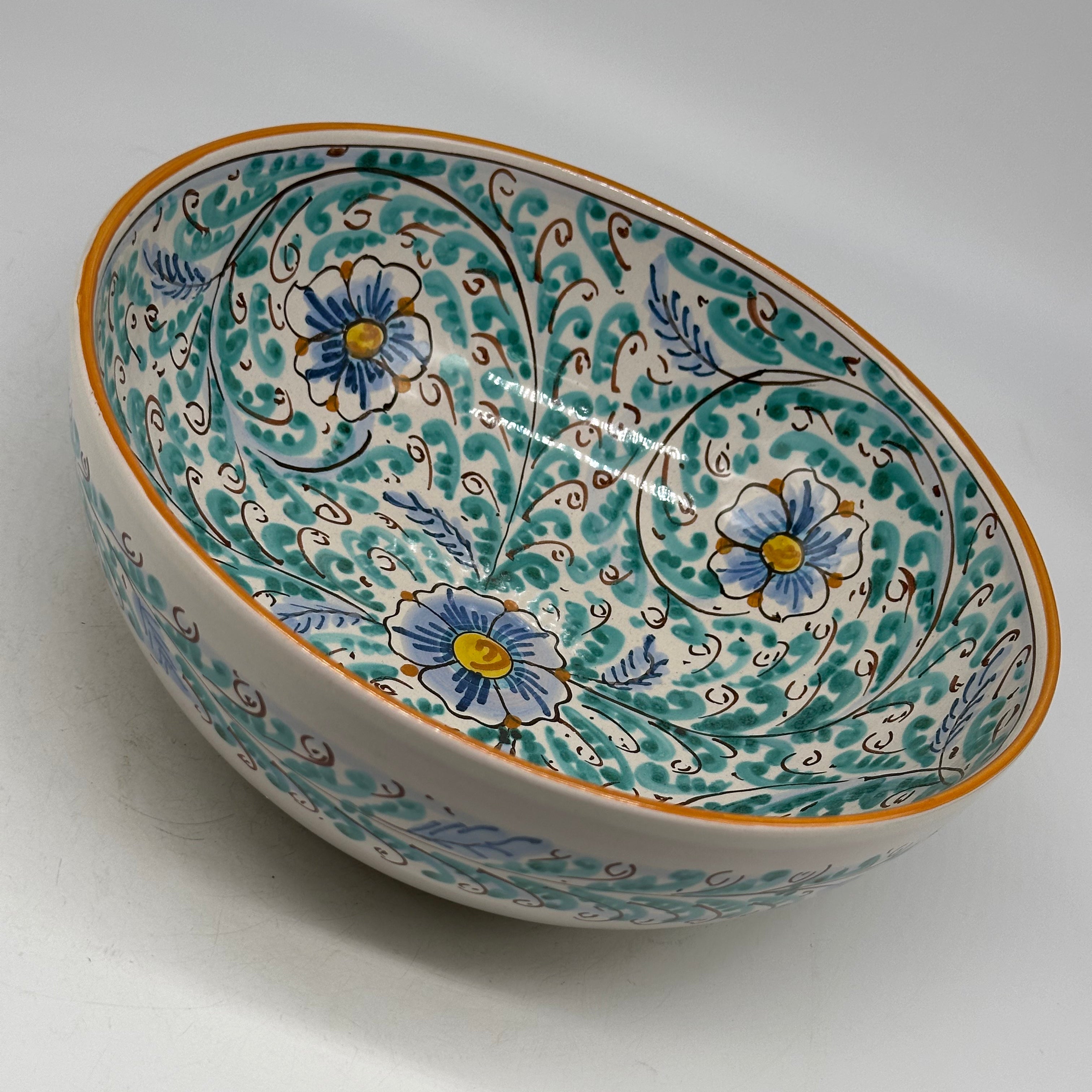 Insalatiera diametro cm 25 Ceramica Caltagirone - Eolie - INSALATIERE