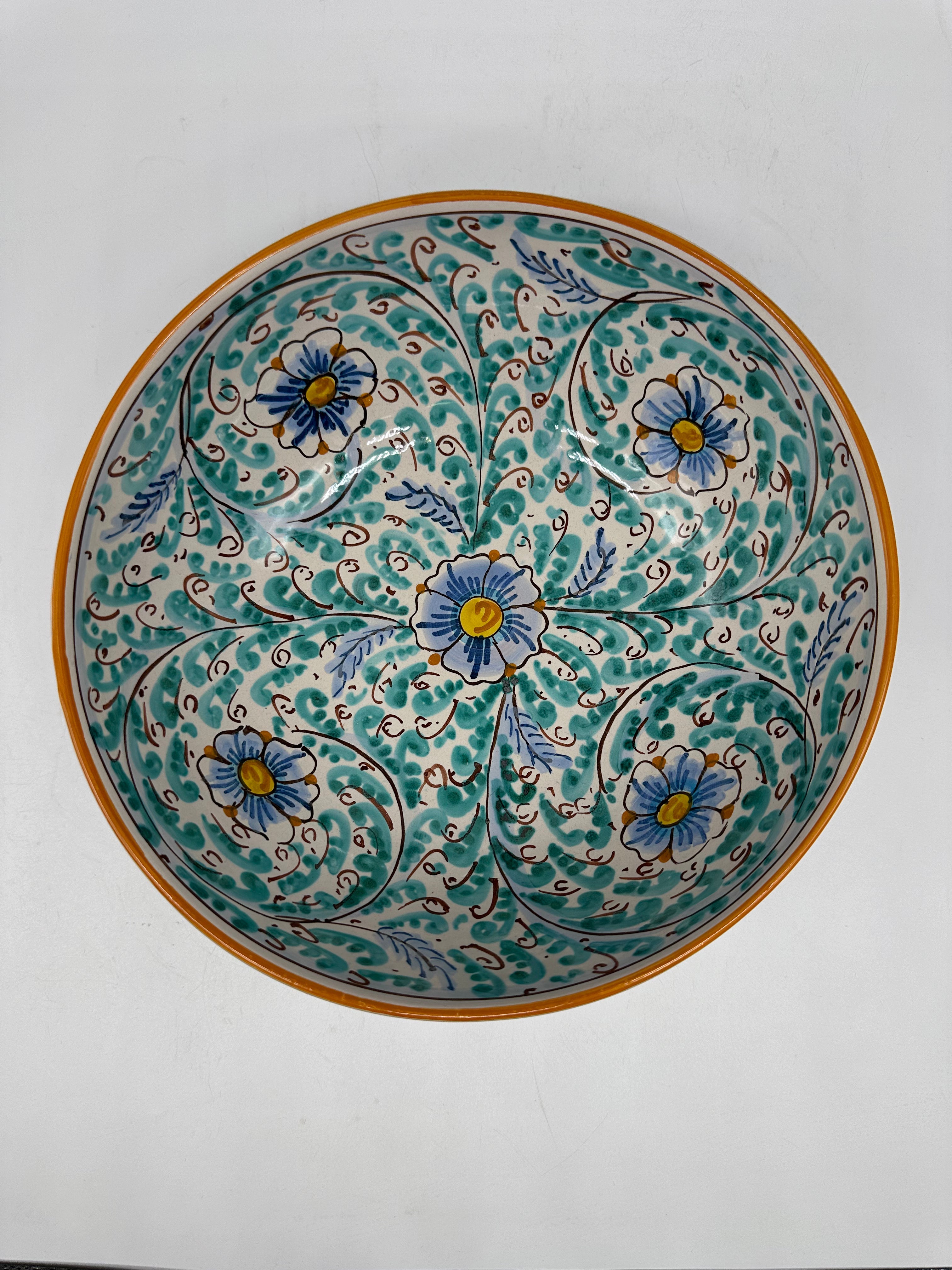 Insalatiera diametro cm 25 Ceramica Caltagirone - Eolie - INSALATIERE