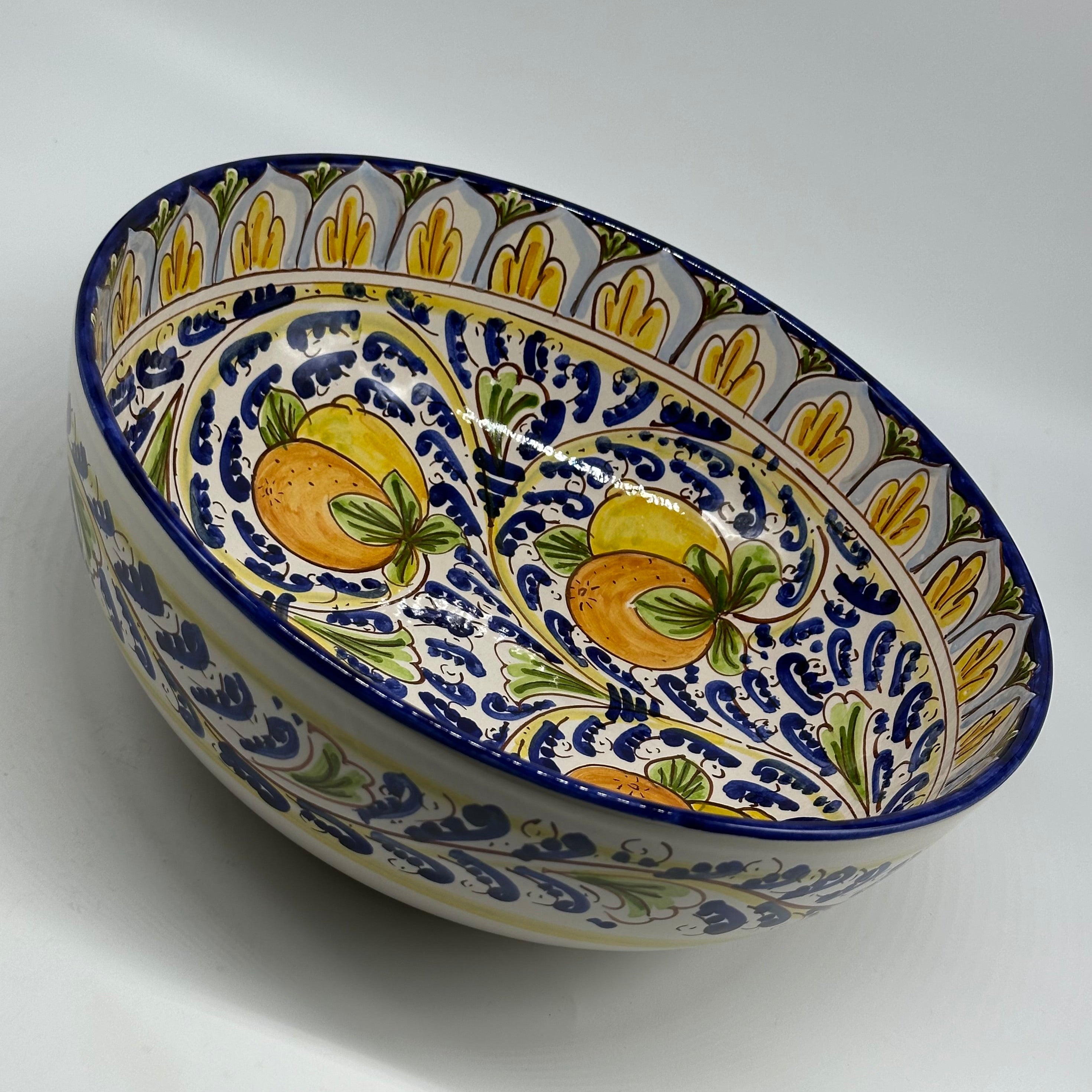 Insalatiera diametro cm 30 Ceramica Caltagirone - Lipari - INSALATIERA