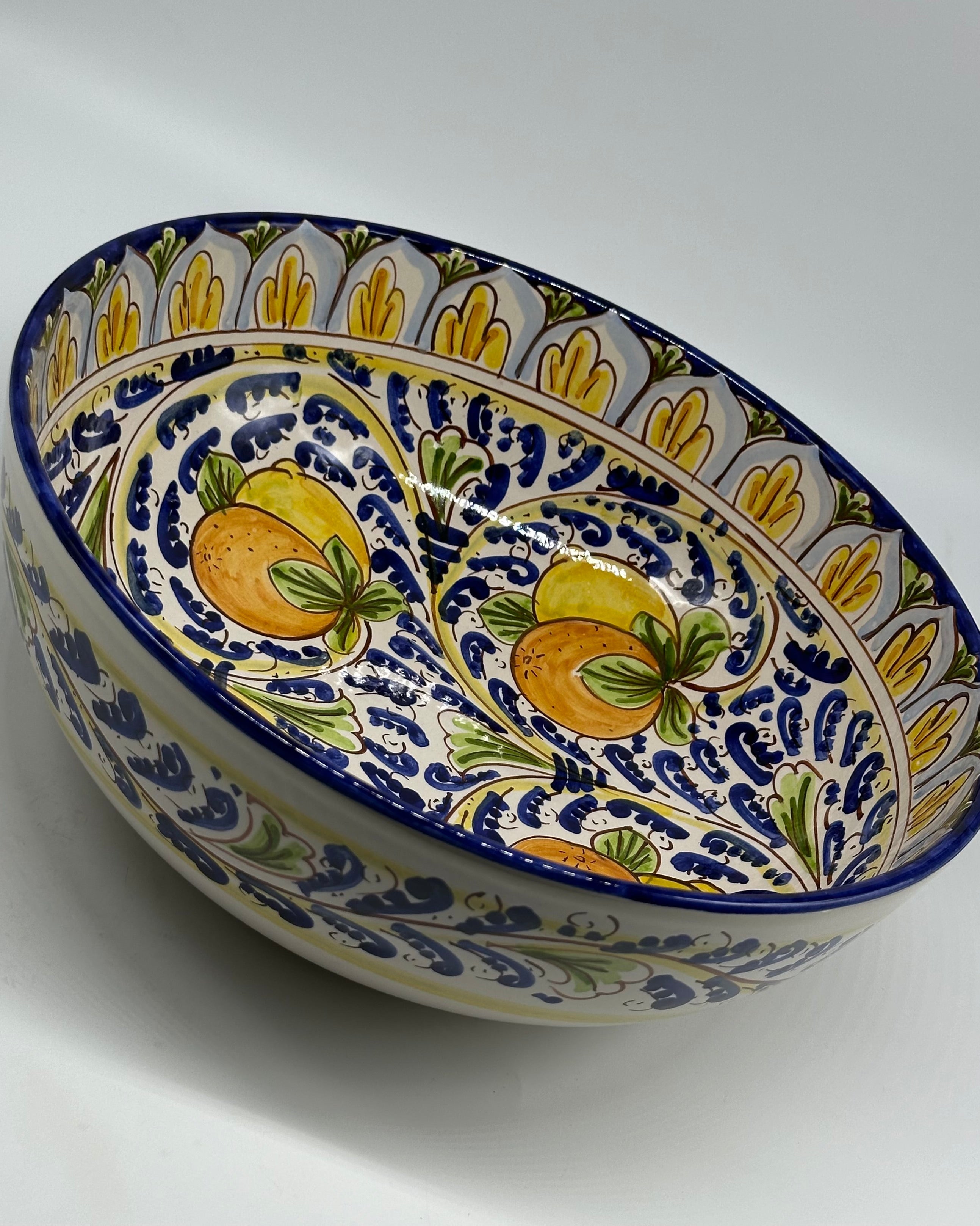 Insalatiera diametro cm 30 Ceramica Caltagirone - Lipari - INSALATIERA