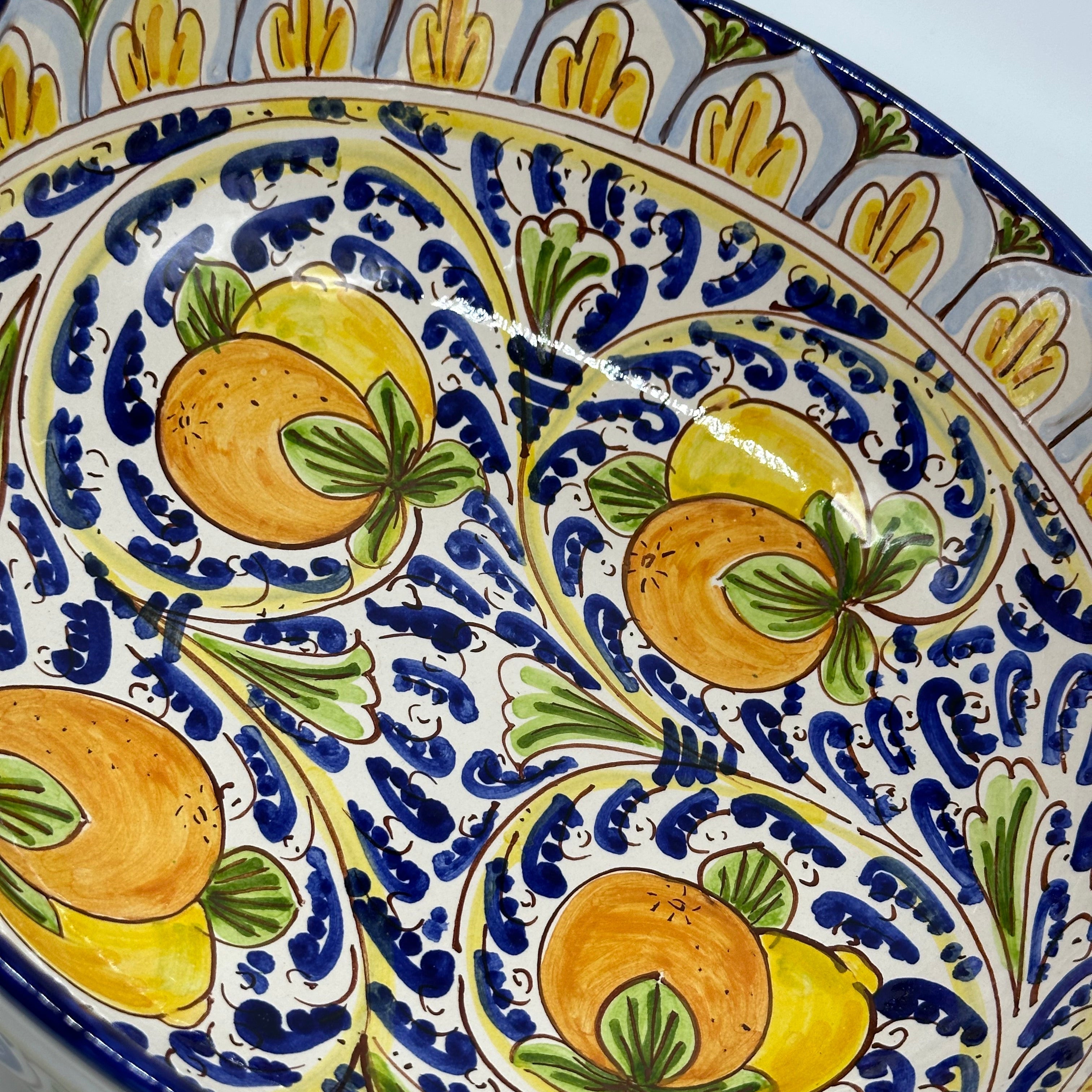 Insalatiera diametro cm 30 Ceramica Caltagirone - Lipari - INSALATIERA