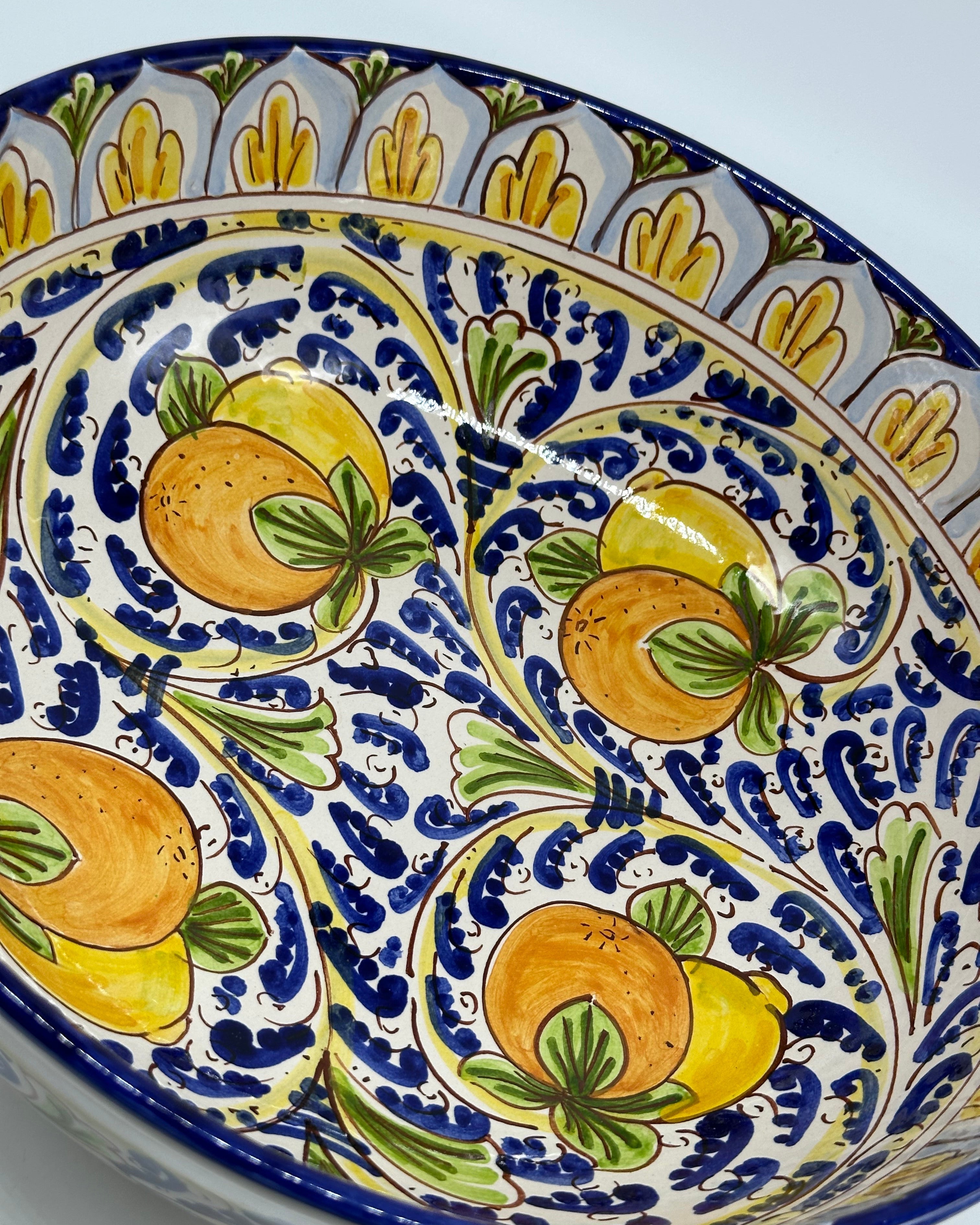 Insalatiera diametro cm 30 Ceramica Caltagirone - Lipari - INSALATIERA