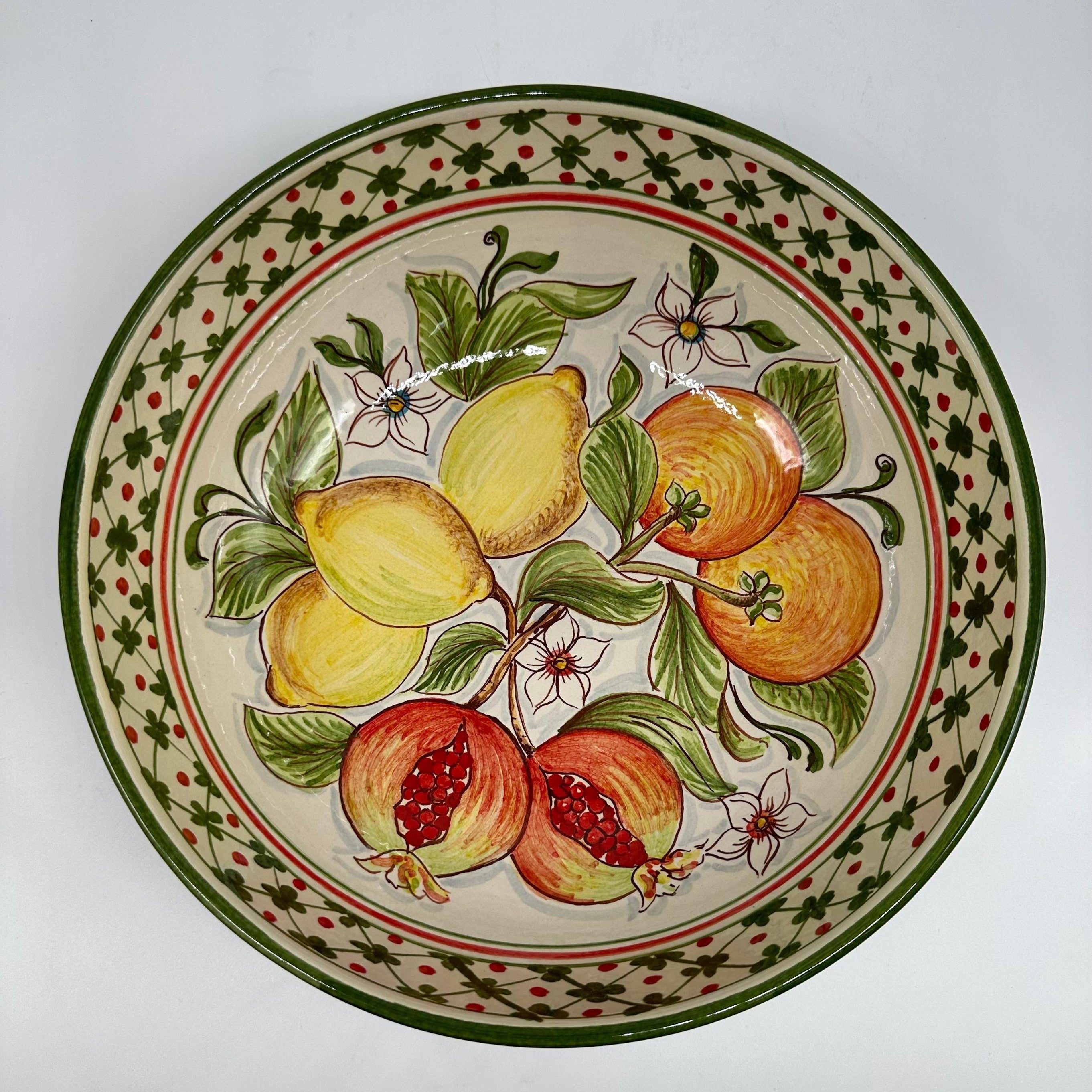 Insalatiera diametro cm 30 Ceramica Caltagirone - Rustico