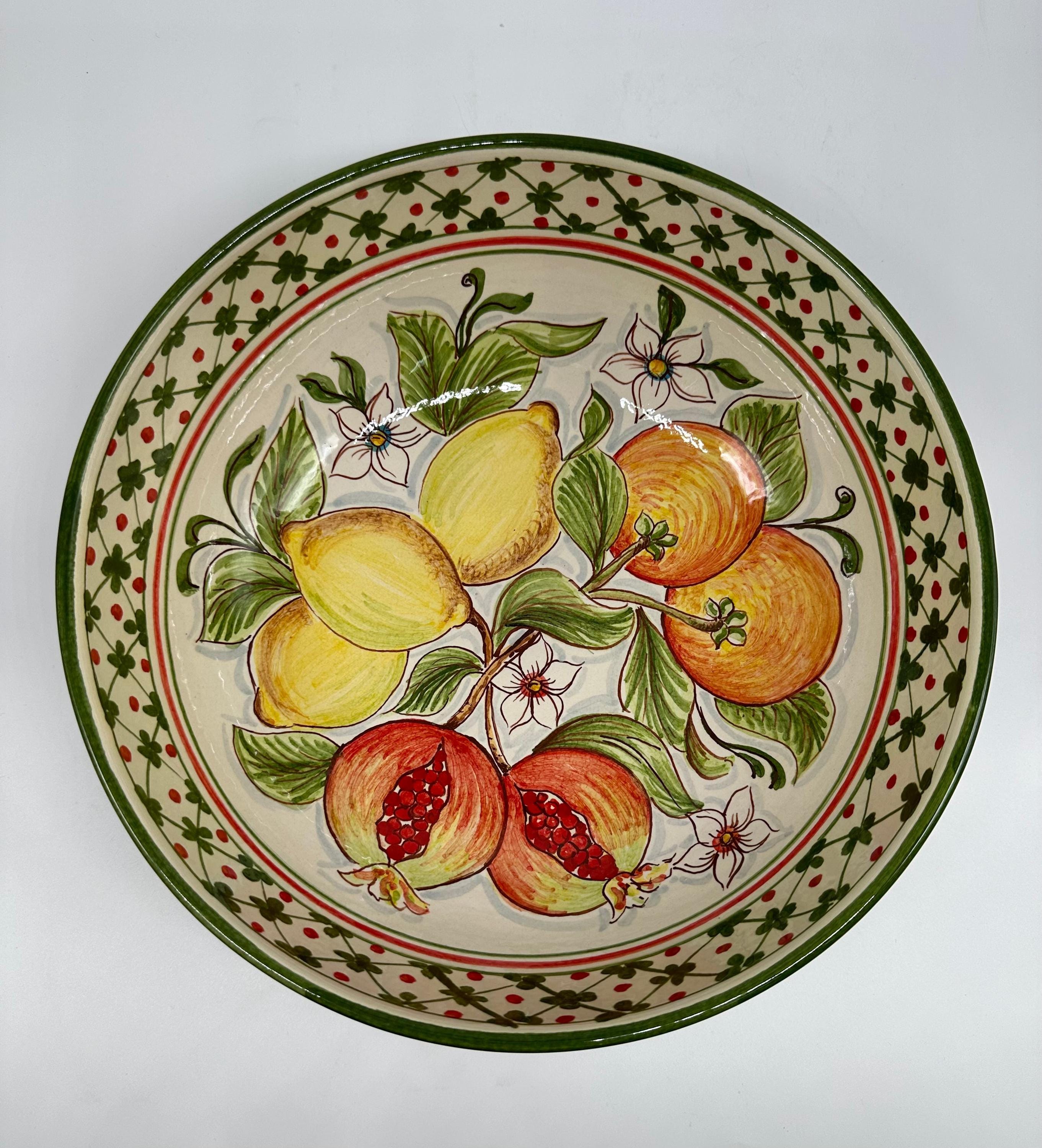 Insalatiera diametro cm 30 Ceramica Caltagirone - Rustico