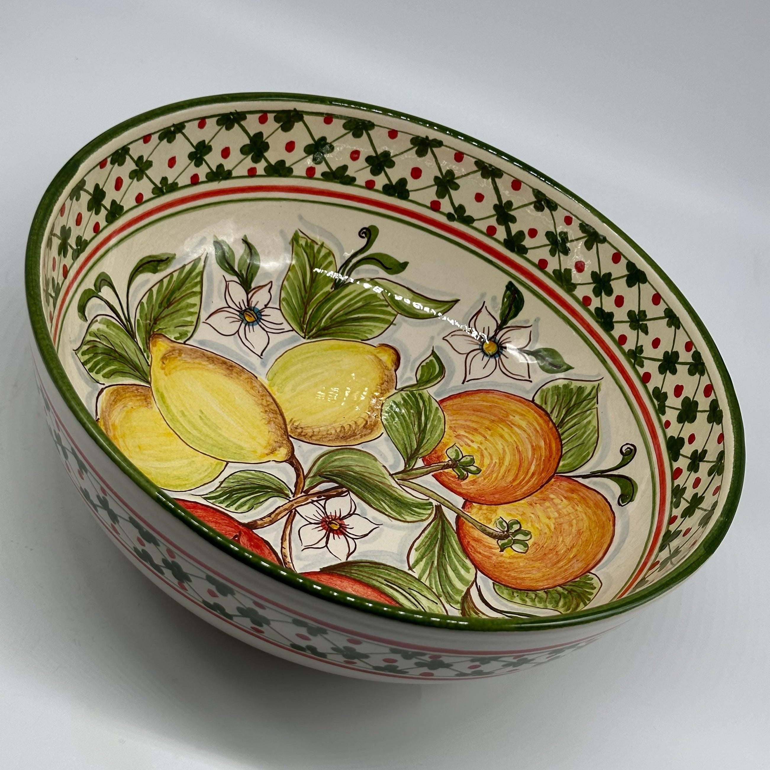 Insalatiera diametro cm 30 Ceramica Caltagirone - Rustico