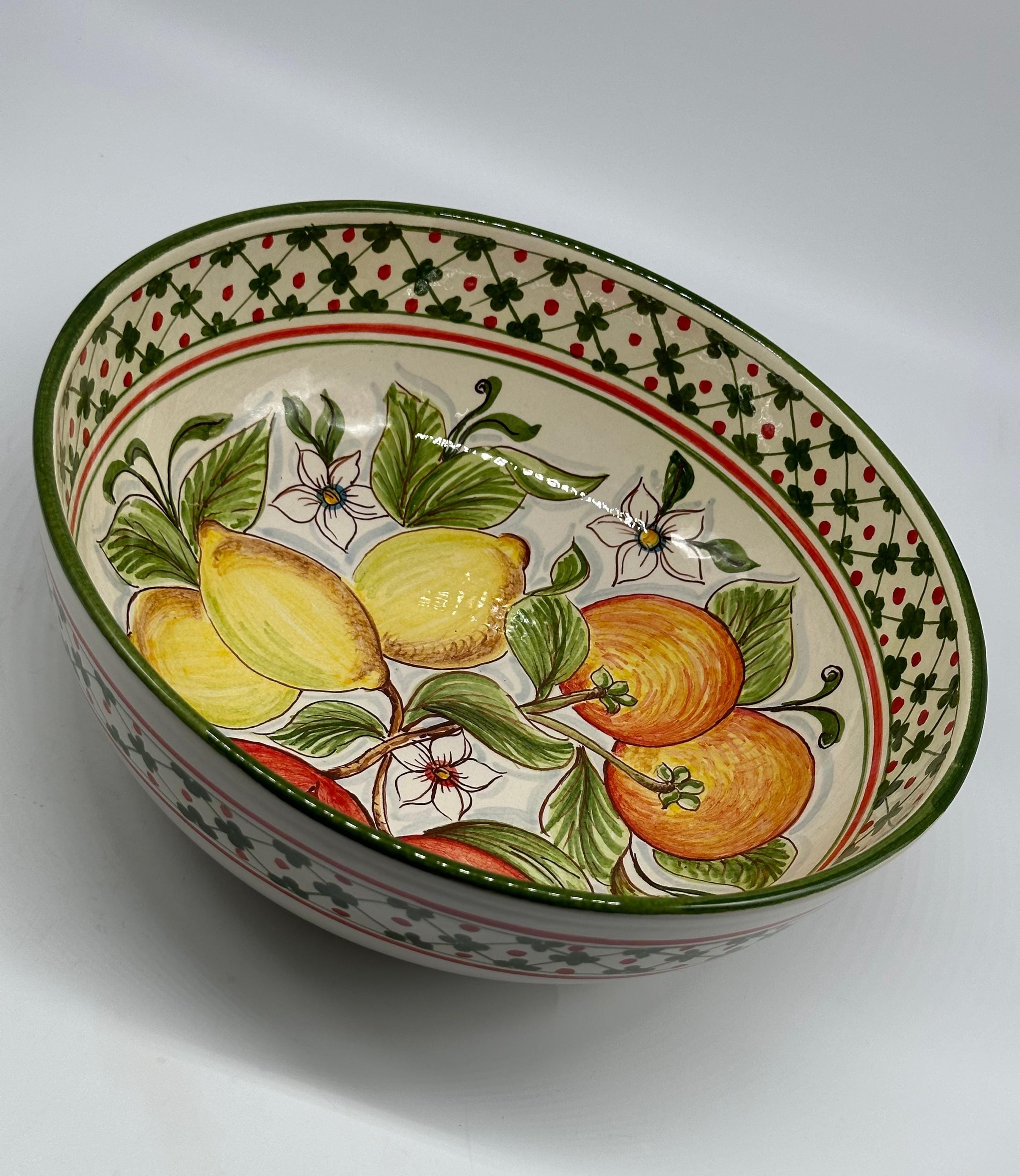 Insalatiera diametro cm 30 Ceramica Caltagirone - Rustico