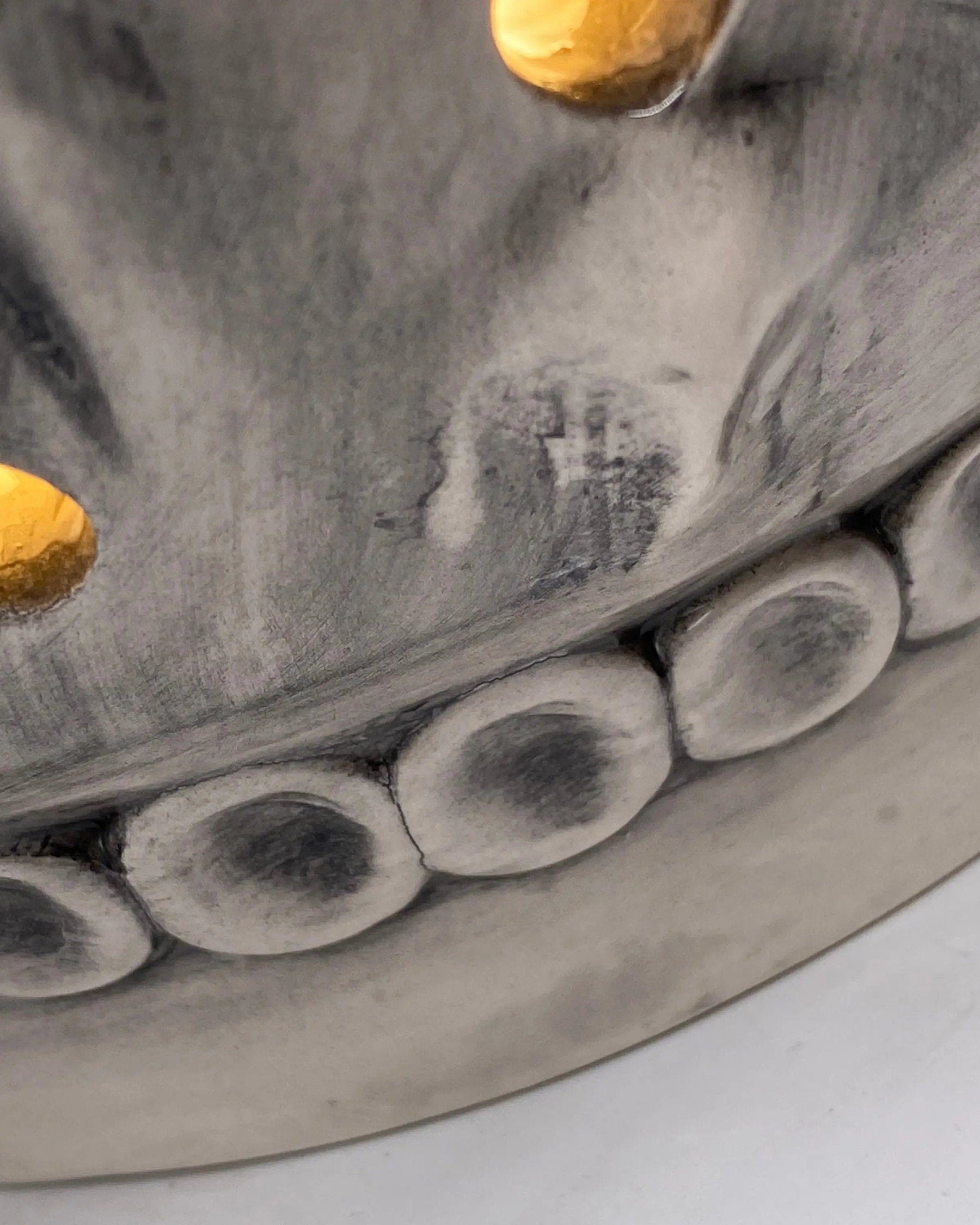 Lampada Pigna traforata Ceramica Caltagirone cm H.35 L.23 Artigianale Ghiaccio DD CERAMICHE SICILIANE