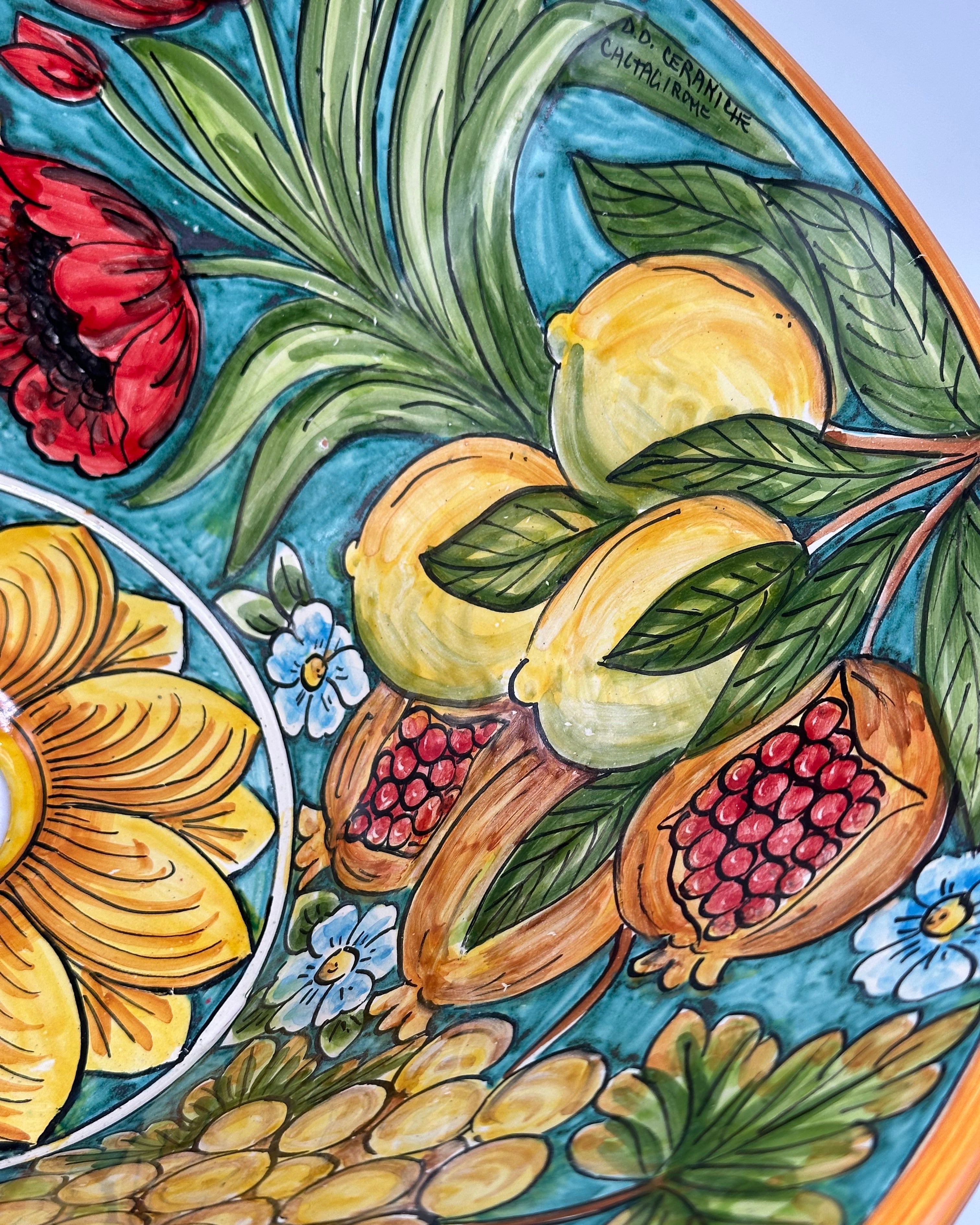 Lavello Ceramica Caltagirone Diametro cm 37 per interno/esterno V.5 - LAVELLI