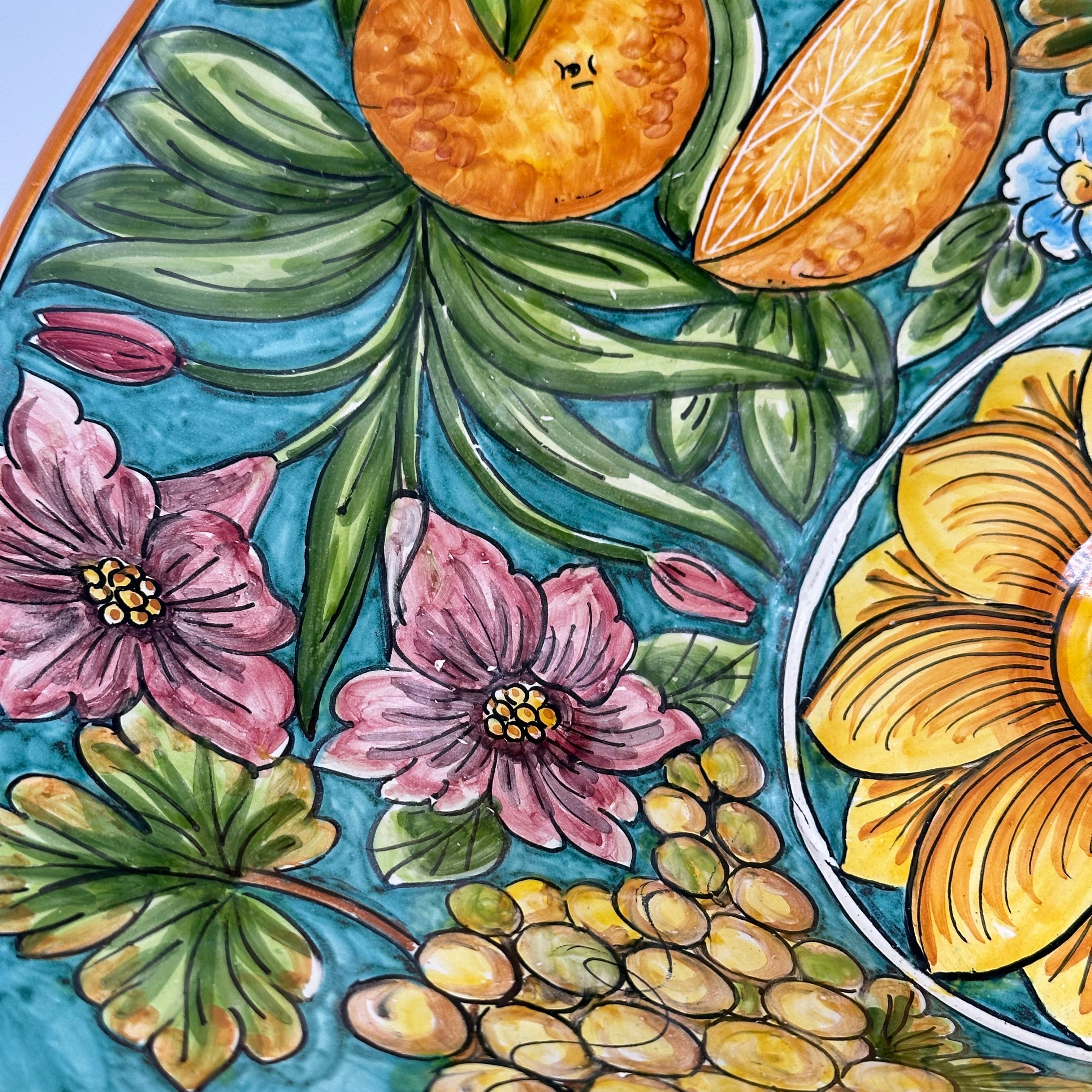Lavello Ceramica Caltagirone Diametro cm 37 per interno/esterno V.5 - LAVELLI